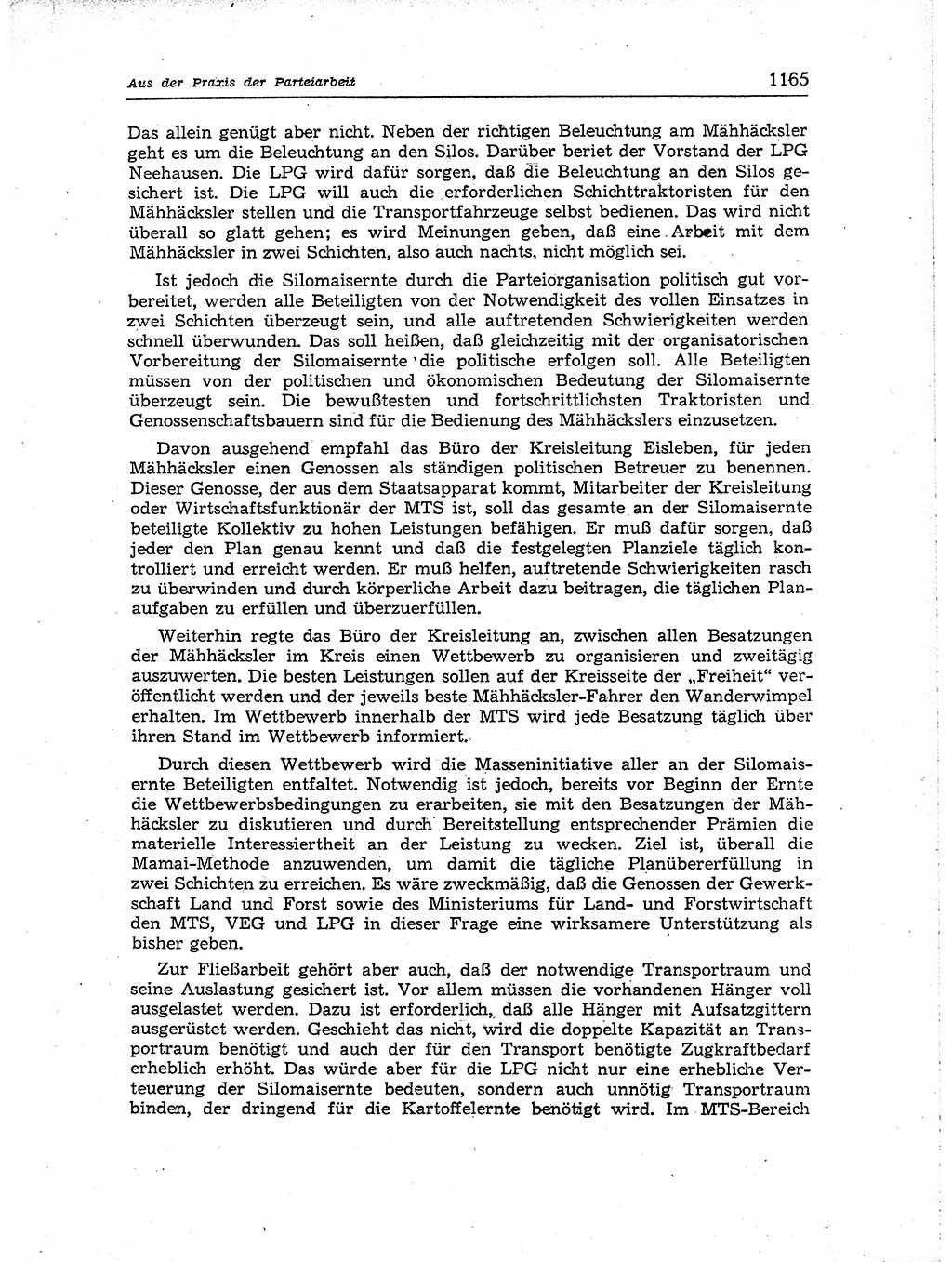 Neuer Weg (NW), Organ des Zentralkomitees (ZK) der SED (Sozialistische Einheitspartei Deutschlands) für Fragen des Parteiaufbaus und des Parteilebens, [Deutsche Demokratische Republik (DDR)] 13. Jahrgang 1958, Seite 1165 (NW ZK SED DDR 1958, S. 1165)