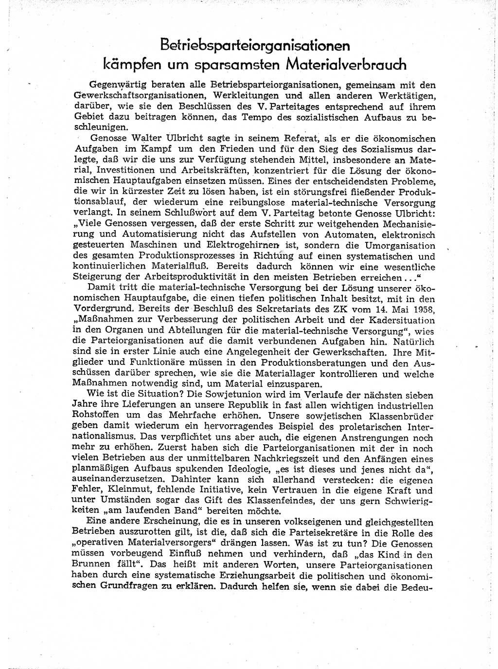 Neuer Weg (NW), Organ des Zentralkomitees (ZK) der SED (Sozialistische Einheitspartei Deutschlands) für Fragen des Parteiaufbaus und des Parteilebens, [Deutsche Demokratische Republik (DDR)] 13. Jahrgang 1958, Seite 1177 (NW ZK SED DDR 1958, S. 1177)