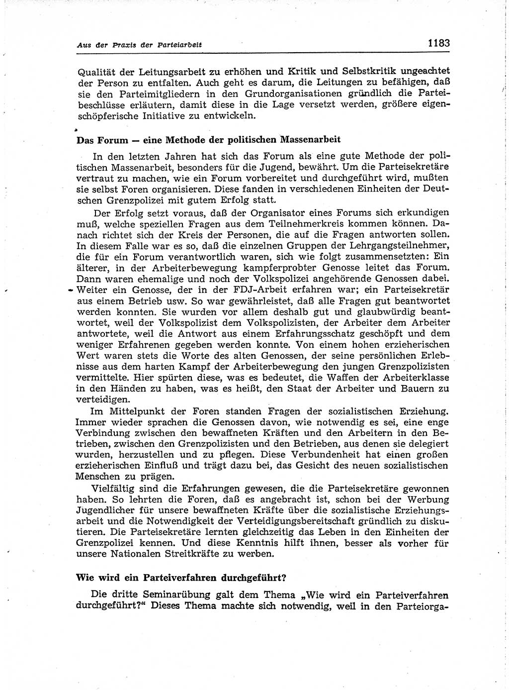 Neuer Weg (NW), Organ des Zentralkomitees (ZK) der SED (Sozialistische Einheitspartei Deutschlands) für Fragen des Parteiaufbaus und des Parteilebens, [Deutsche Demokratische Republik (DDR)] 13. Jahrgang 1958, Seite 1183 (NW ZK SED DDR 1958, S. 1183)