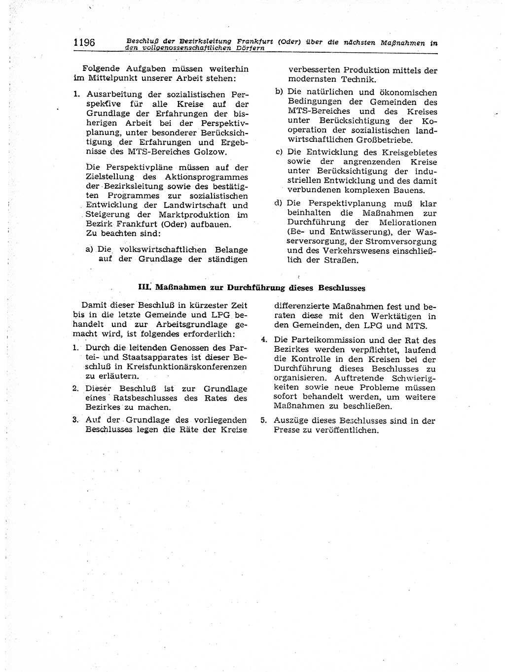 Neuer Weg (NW), Organ des Zentralkomitees (ZK) der SED (Sozialistische Einheitspartei Deutschlands) für Fragen des Parteiaufbaus und des Parteilebens, [Deutsche Demokratische Republik (DDR)] 13. Jahrgang 1958, Seite 1196 (NW ZK SED DDR 1958, S. 1196)