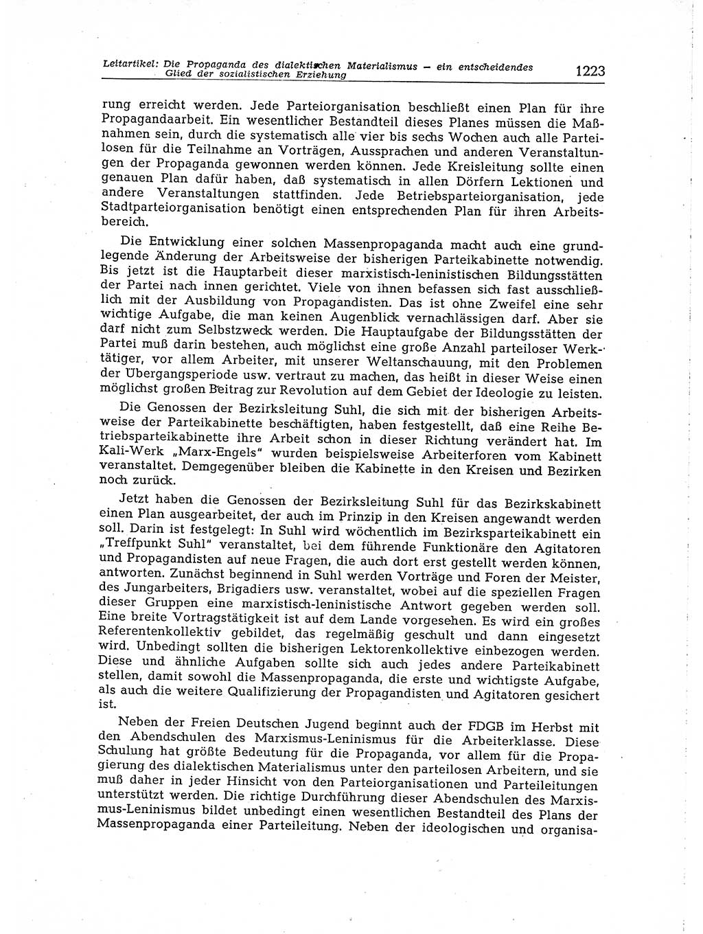 Neuer Weg (NW), Organ des Zentralkomitees (ZK) der SED (Sozialistische Einheitspartei Deutschlands) für Fragen des Parteiaufbaus und des Parteilebens, [Deutsche Demokratische Republik (DDR)] 13. Jahrgang 1958, Seite 1223 (NW ZK SED DDR 1958, S. 1223)