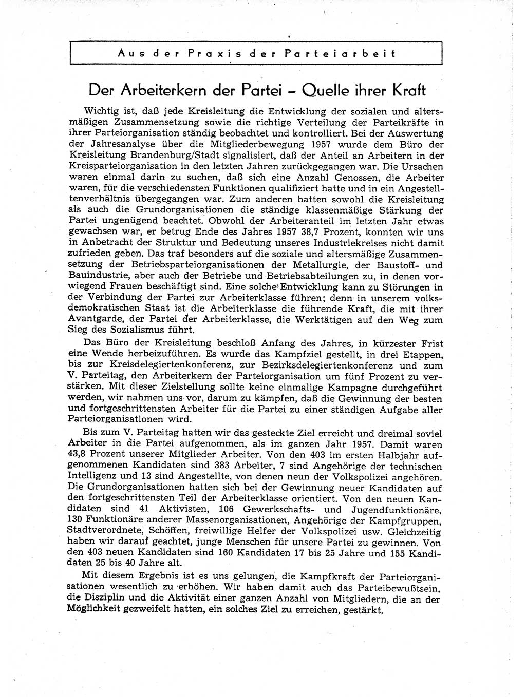 Neuer Weg (NW), Organ des Zentralkomitees (ZK) der SED (Sozialistische Einheitspartei Deutschlands) für Fragen des Parteiaufbaus und des Parteilebens, [Deutsche Demokratische Republik (DDR)] 13. Jahrgang 1958, Seite 1225 (NW ZK SED DDR 1958, S. 1225)