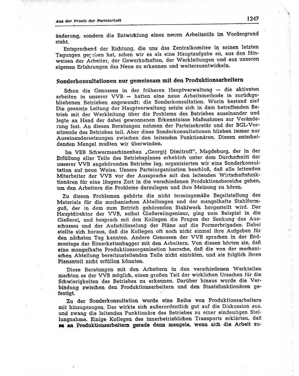 Neuer Weg (NW), Organ des Zentralkomitees (ZK) der SED (Sozialistische Einheitspartei Deutschlands) für Fragen des Parteiaufbaus und des Parteilebens, [Deutsche Demokratische Republik (DDR)] 13. Jahrgang 1958, Seite 1247 (NW ZK SED DDR 1958, S. 1247)