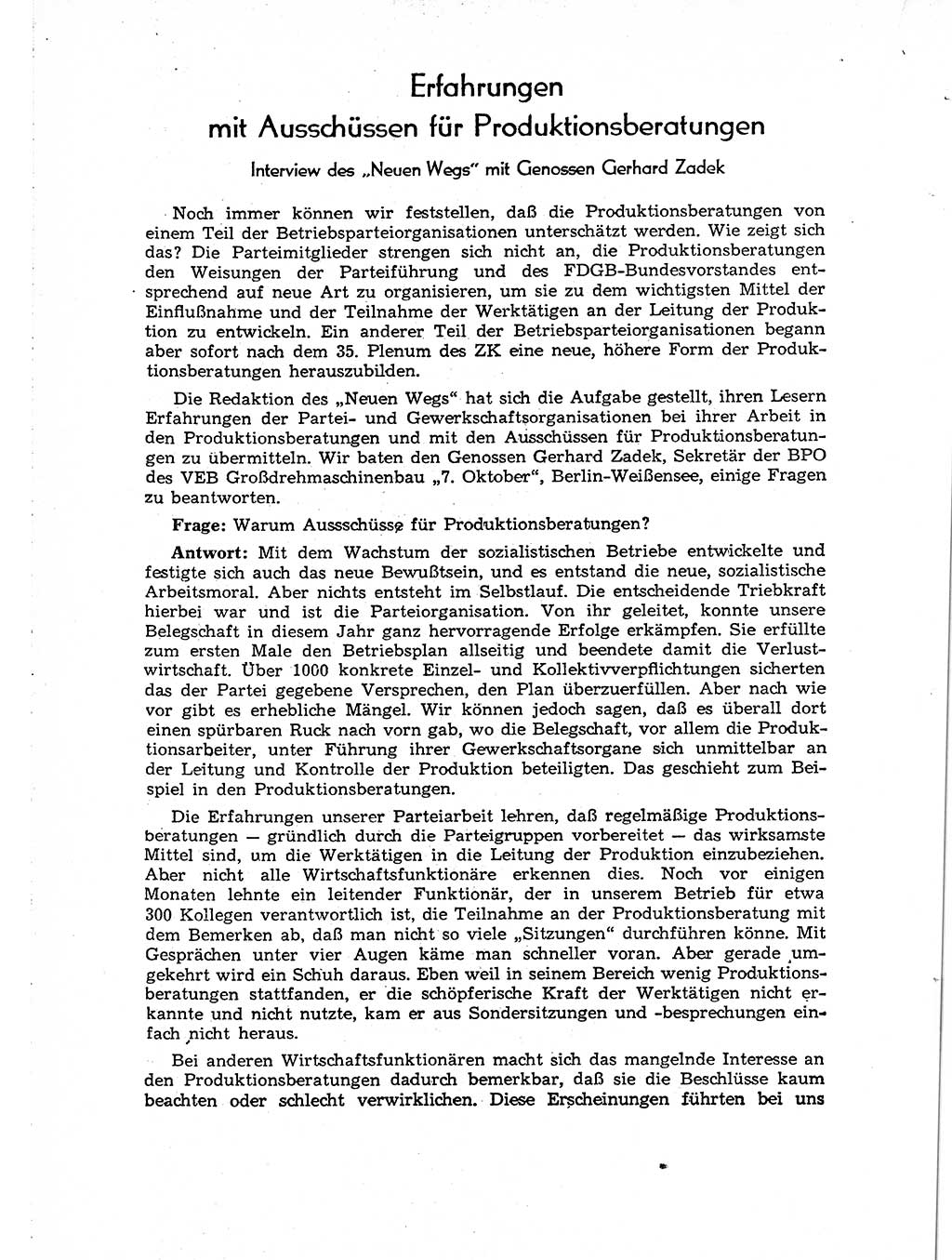 Neuer Weg (NW), Organ des Zentralkomitees (ZK) der SED (Sozialistische Einheitspartei Deutschlands) für Fragen des Parteiaufbaus und des Parteilebens, [Deutsche Demokratische Republik (DDR)] 13. Jahrgang 1958, Seite 1252 (NW ZK SED DDR 1958, S. 1252)