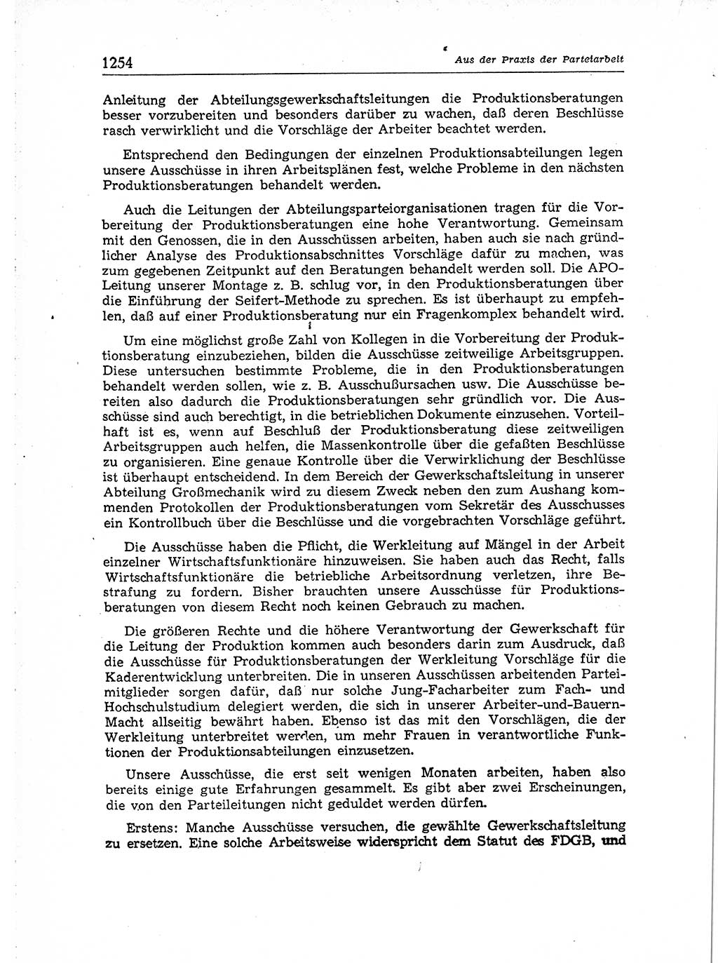 Neuer Weg (NW), Organ des Zentralkomitees (ZK) der SED (Sozialistische Einheitspartei Deutschlands) für Fragen des Parteiaufbaus und des Parteilebens, [Deutsche Demokratische Republik (DDR)] 13. Jahrgang 1958, Seite 1254 (NW ZK SED DDR 1958, S. 1254)