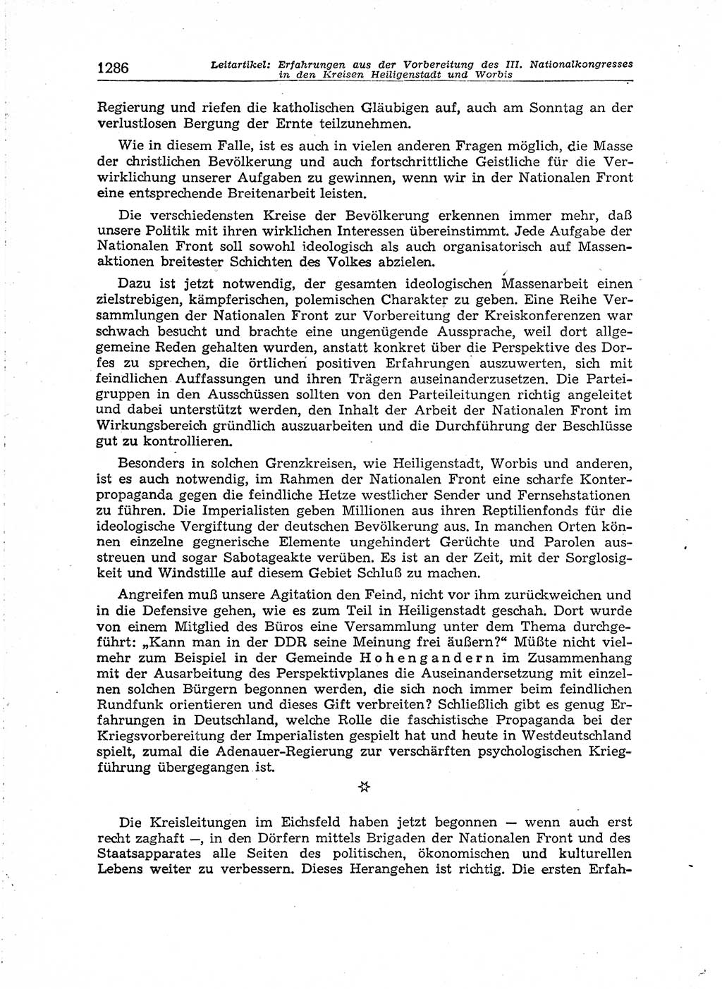 Neuer Weg (NW), Organ des Zentralkomitees (ZK) der SED (Sozialistische Einheitspartei Deutschlands) für Fragen des Parteiaufbaus und des Parteilebens, [Deutsche Demokratische Republik (DDR)] 13. Jahrgang 1958, Seite 1286 (NW ZK SED DDR 1958, S. 1286)