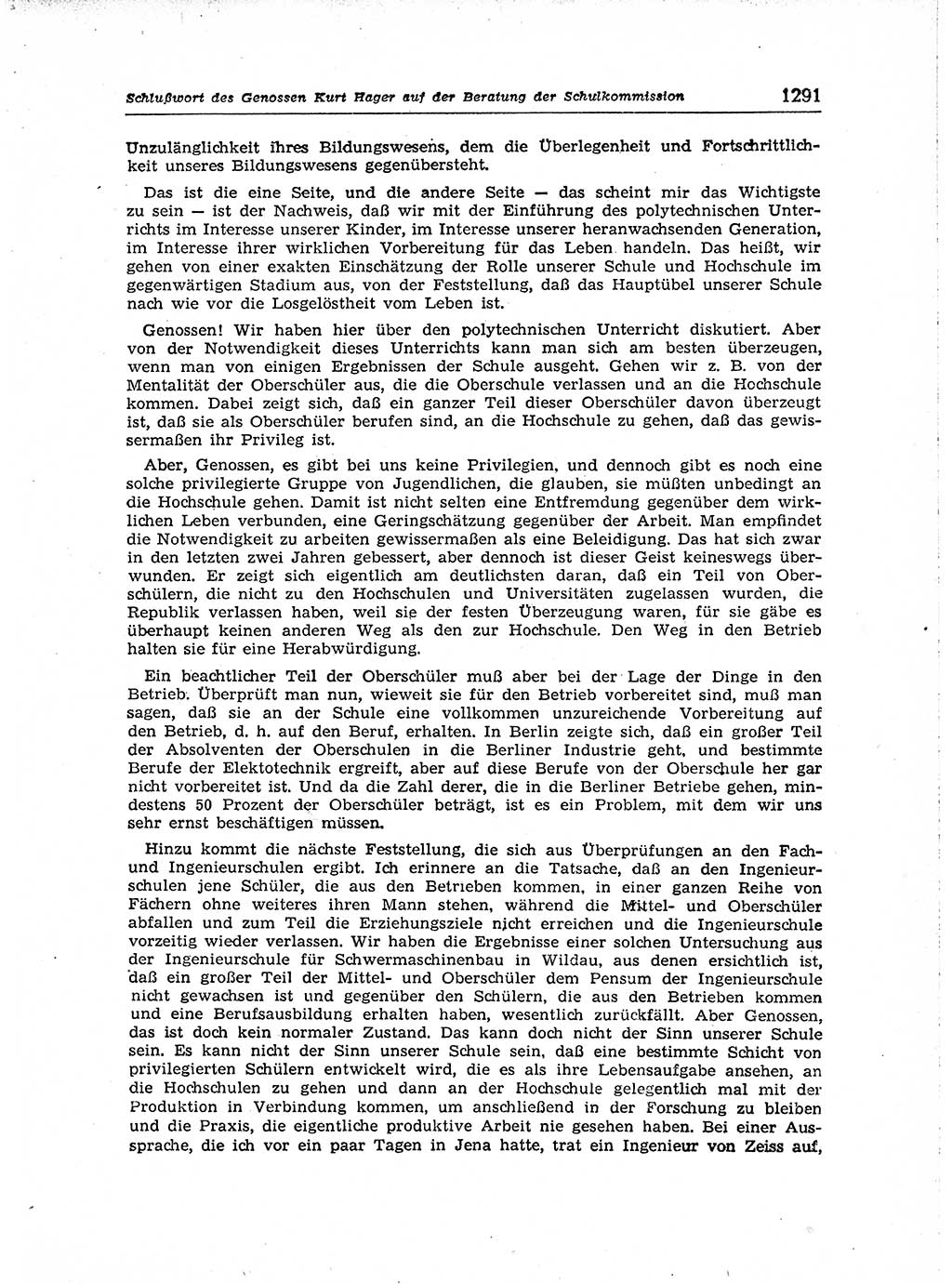 Neuer Weg (NW), Organ des Zentralkomitees (ZK) der SED (Sozialistische Einheitspartei Deutschlands) für Fragen des Parteiaufbaus und des Parteilebens, [Deutsche Demokratische Republik (DDR)] 13. Jahrgang 1958, Seite 1291 (NW ZK SED DDR 1958, S. 1291)