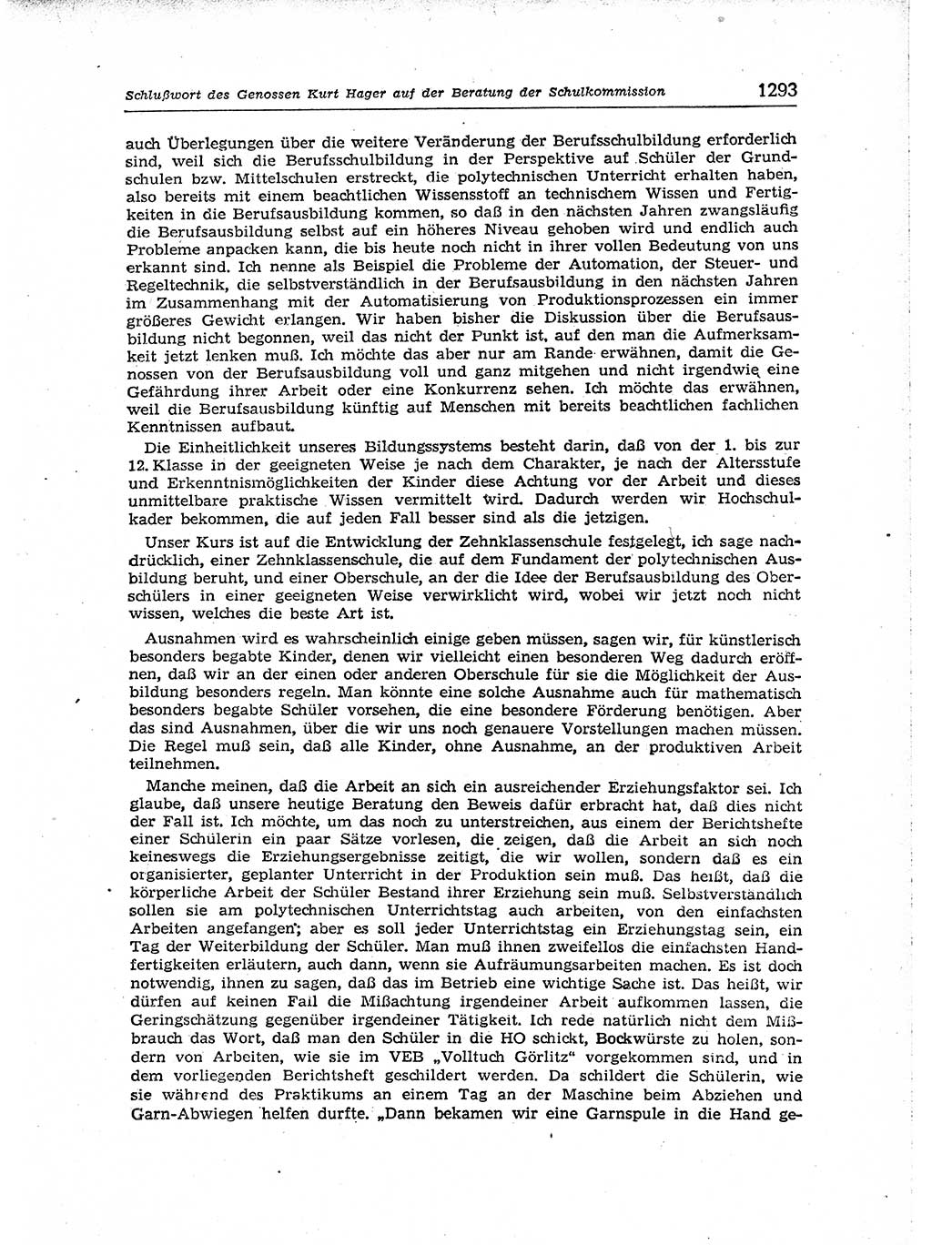 Neuer Weg (NW), Organ des Zentralkomitees (ZK) der SED (Sozialistische Einheitspartei Deutschlands) für Fragen des Parteiaufbaus und des Parteilebens, [Deutsche Demokratische Republik (DDR)] 13. Jahrgang 1958, Seite 1293 (NW ZK SED DDR 1958, S. 1293)
