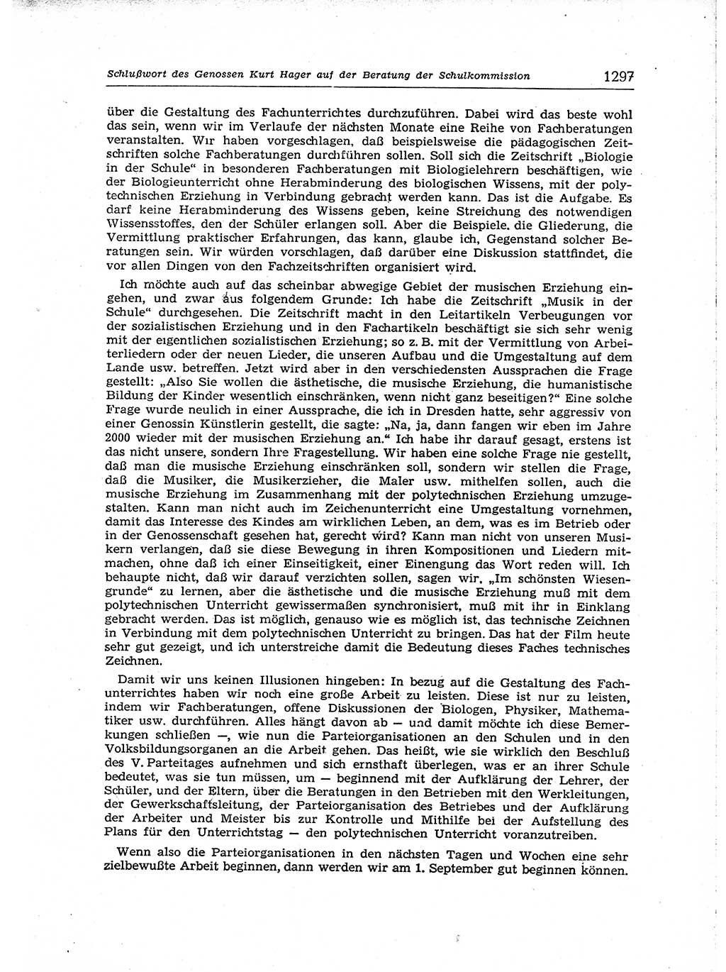 Neuer Weg (NW), Organ des Zentralkomitees (ZK) der SED (Sozialistische Einheitspartei Deutschlands) für Fragen des Parteiaufbaus und des Parteilebens, [Deutsche Demokratische Republik (DDR)] 13. Jahrgang 1958, Seite 1297 (NW ZK SED DDR 1958, S. 1297)