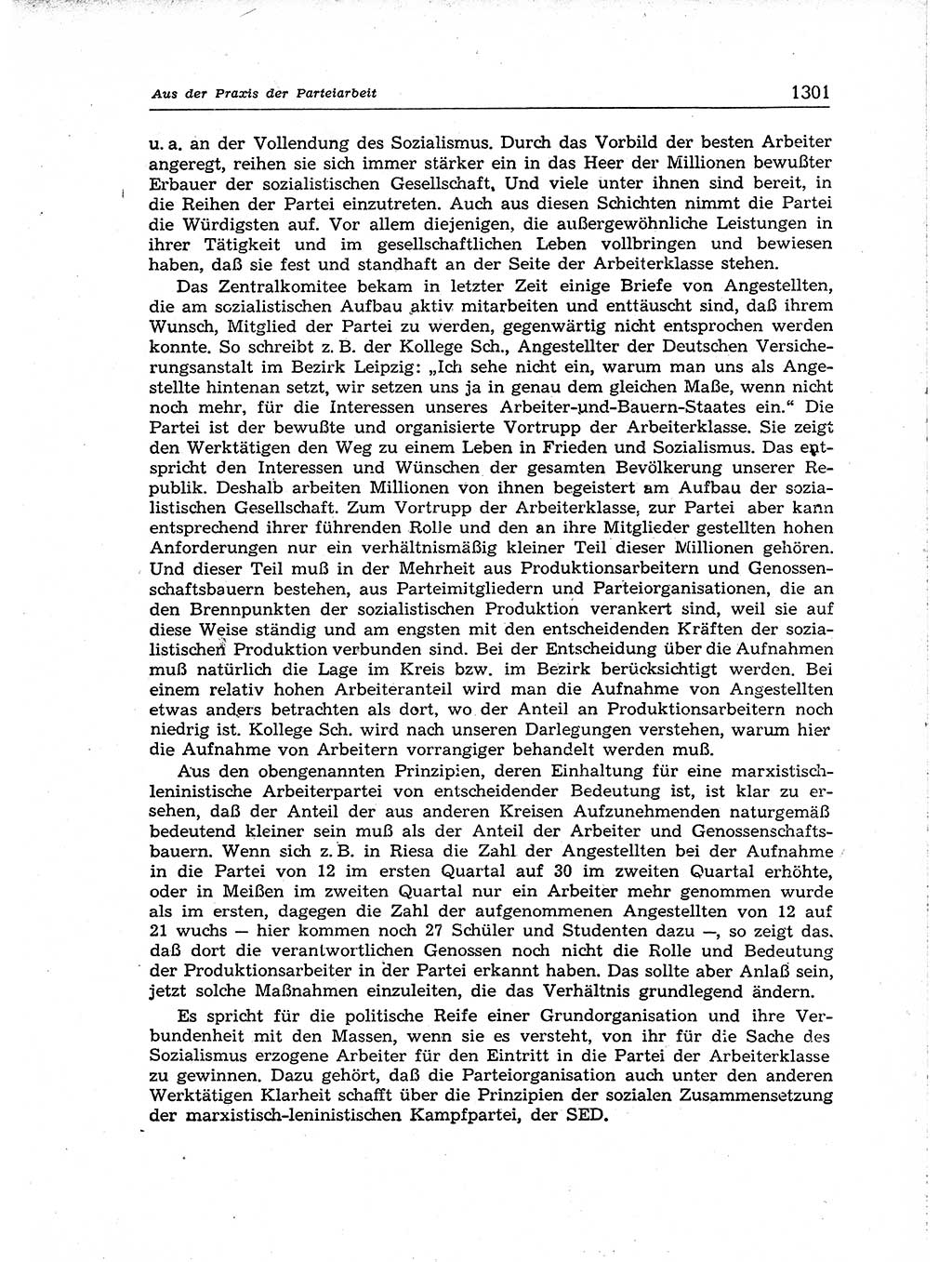 Neuer Weg (NW), Organ des Zentralkomitees (ZK) der SED (Sozialistische Einheitspartei Deutschlands) für Fragen des Parteiaufbaus und des Parteilebens, [Deutsche Demokratische Republik (DDR)] 13. Jahrgang 1958, Seite 1301 (NW ZK SED DDR 1958, S. 1301)
