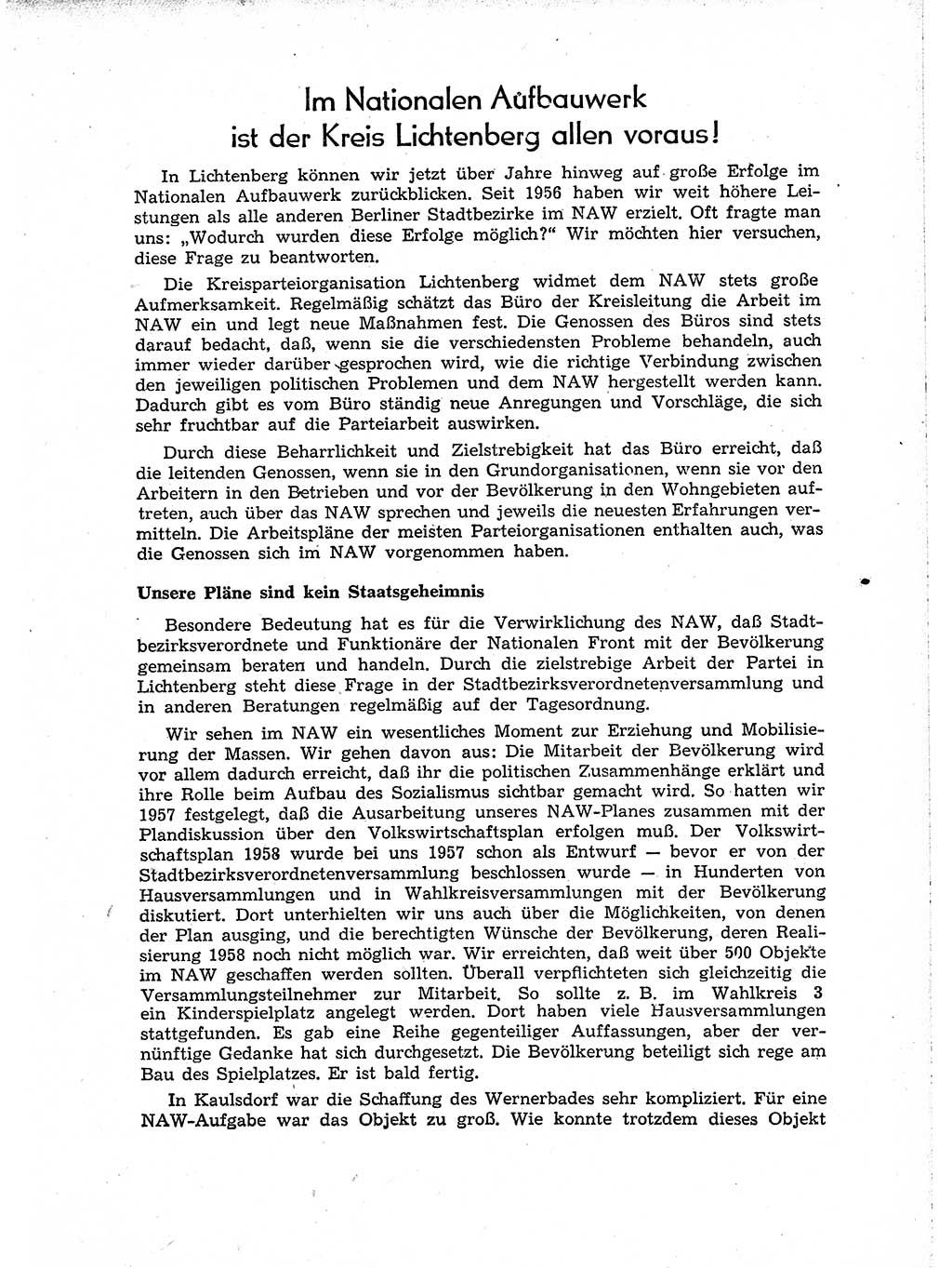 Neuer Weg (NW), Organ des Zentralkomitees (ZK) der SED (Sozialistische Einheitspartei Deutschlands) für Fragen des Parteiaufbaus und des Parteilebens, [Deutsche Demokratische Republik (DDR)] 13. Jahrgang 1958, Seite 1303 (NW ZK SED DDR 1958, S. 1303)