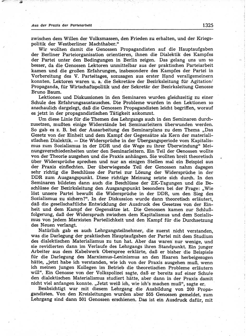 Neuer Weg (NW), Organ des Zentralkomitees (ZK) der SED (Sozialistische Einheitspartei Deutschlands) für Fragen des Parteiaufbaus und des Parteilebens, [Deutsche Demokratische Republik (DDR)] 13. Jahrgang 1958, Seite 1325 (NW ZK SED DDR 1958, S. 1325)