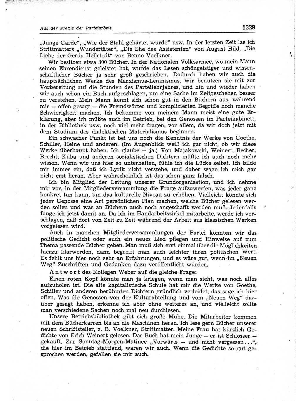 Neuer Weg (NW), Organ des Zentralkomitees (ZK) der SED (Sozialistische Einheitspartei Deutschlands) für Fragen des Parteiaufbaus und des Parteilebens, [Deutsche Demokratische Republik (DDR)] 13. Jahrgang 1958, Seite 1329 (NW ZK SED DDR 1958, S. 1329)