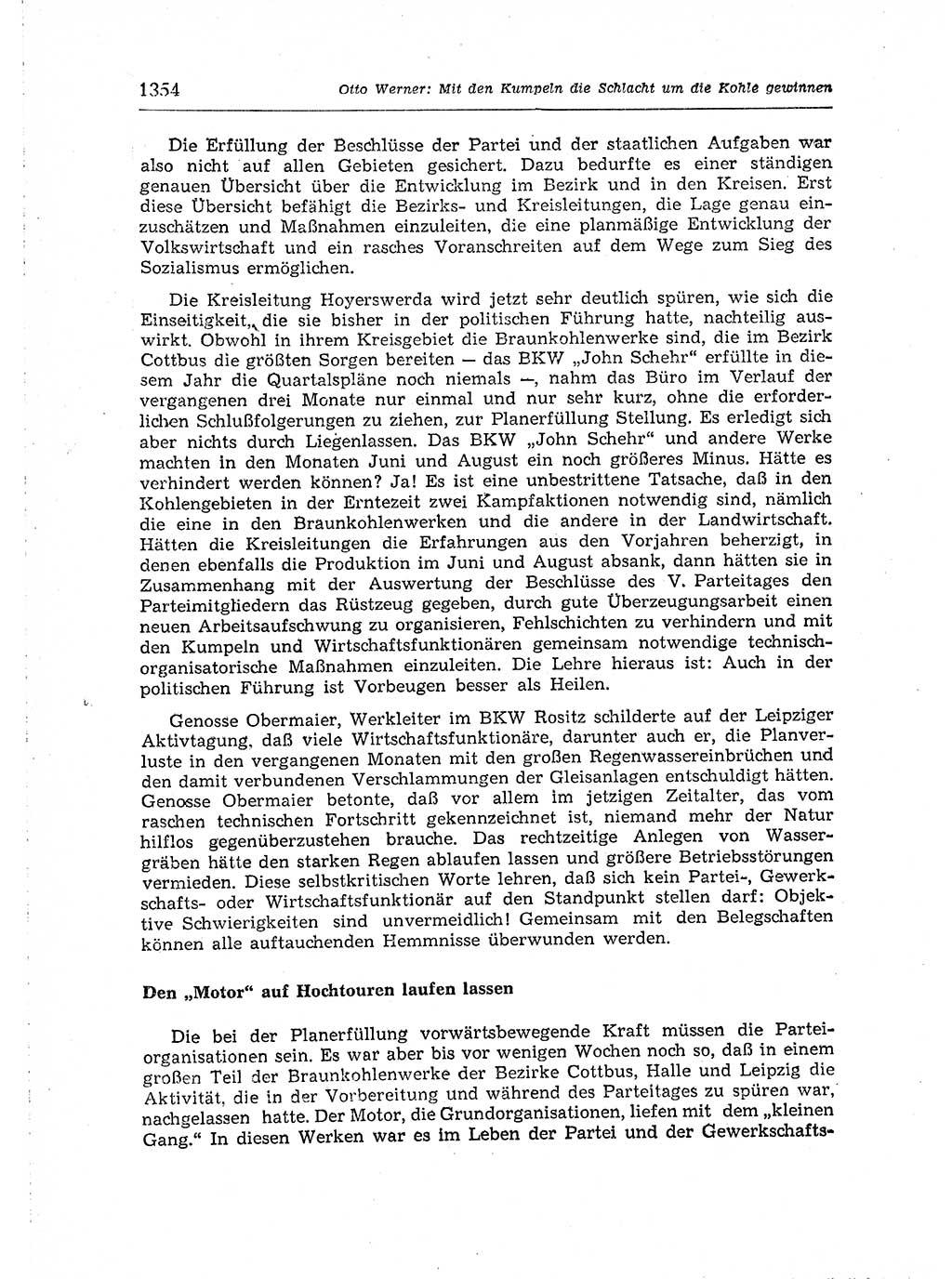 Neuer Weg (NW), Organ des Zentralkomitees (ZK) der SED (Sozialistische Einheitspartei Deutschlands) für Fragen des Parteiaufbaus und des Parteilebens, [Deutsche Demokratische Republik (DDR)] 13. Jahrgang 1958, Seite 1354 (NW ZK SED DDR 1958, S. 1354)