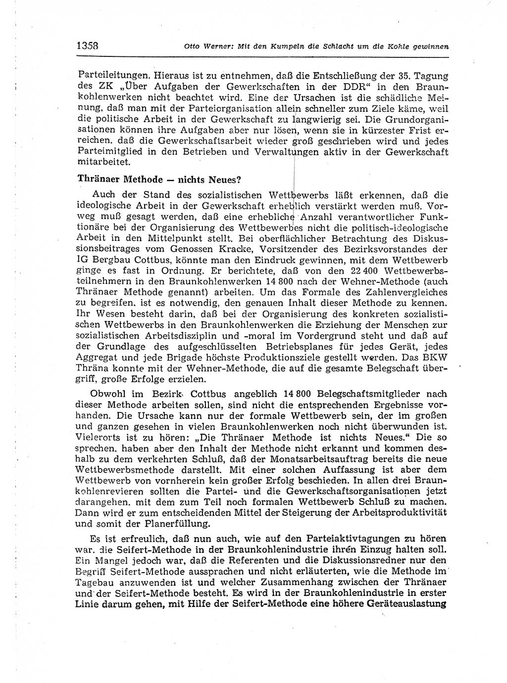 Neuer Weg (NW), Organ des Zentralkomitees (ZK) der SED (Sozialistische Einheitspartei Deutschlands) für Fragen des Parteiaufbaus und des Parteilebens, [Deutsche Demokratische Republik (DDR)] 13. Jahrgang 1958, Seite 1358 (NW ZK SED DDR 1958, S. 1358)
