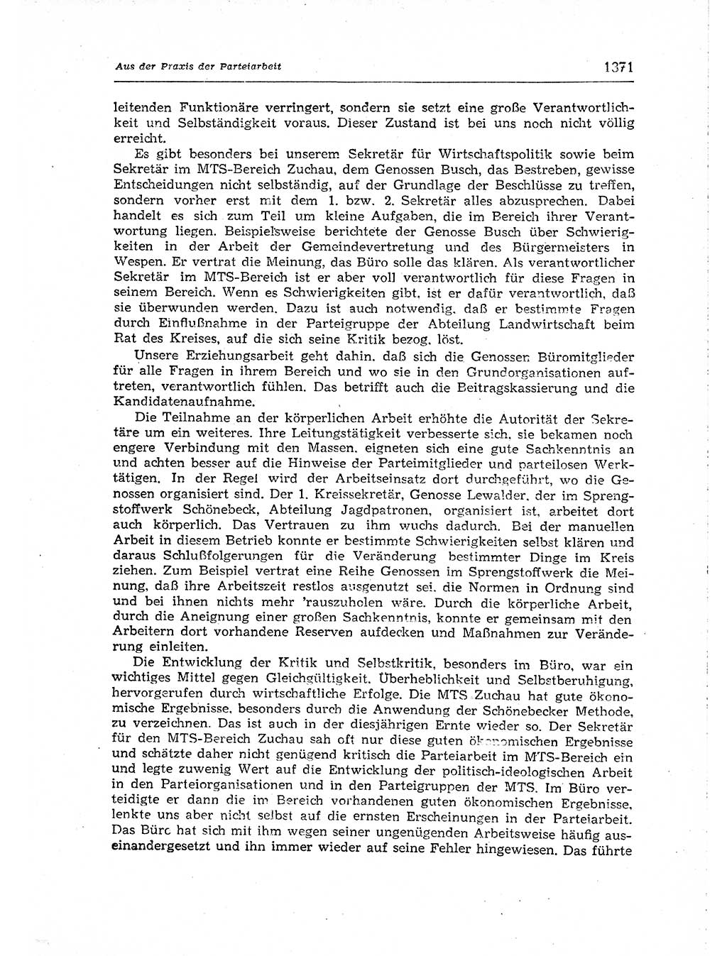 Neuer Weg (NW), Organ des Zentralkomitees (ZK) der SED (Sozialistische Einheitspartei Deutschlands) für Fragen des Parteiaufbaus und des Parteilebens, [Deutsche Demokratische Republik (DDR)] 13. Jahrgang 1958, Seite 1371 (NW ZK SED DDR 1958, S. 1371)