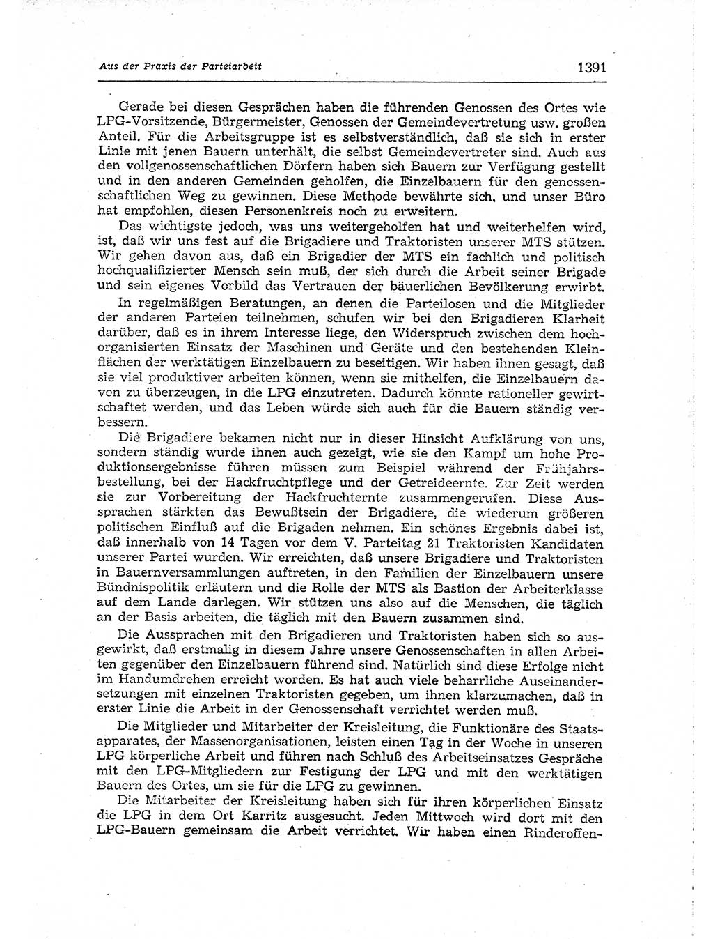 Neuer Weg (NW), Organ des Zentralkomitees (ZK) der SED (Sozialistische Einheitspartei Deutschlands) für Fragen des Parteiaufbaus und des Parteilebens, [Deutsche Demokratische Republik (DDR)] 13. Jahrgang 1958, Seite 1391 (NW ZK SED DDR 1958, S. 1391)