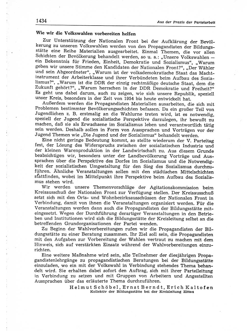 Neuer Weg (NW), Organ des Zentralkomitees (ZK) der SED (Sozialistische Einheitspartei Deutschlands) für Fragen des Parteiaufbaus und des Parteilebens, [Deutsche Demokratische Republik (DDR)] 13. Jahrgang 1958, Seite 1434 (NW ZK SED DDR 1958, S. 1434)