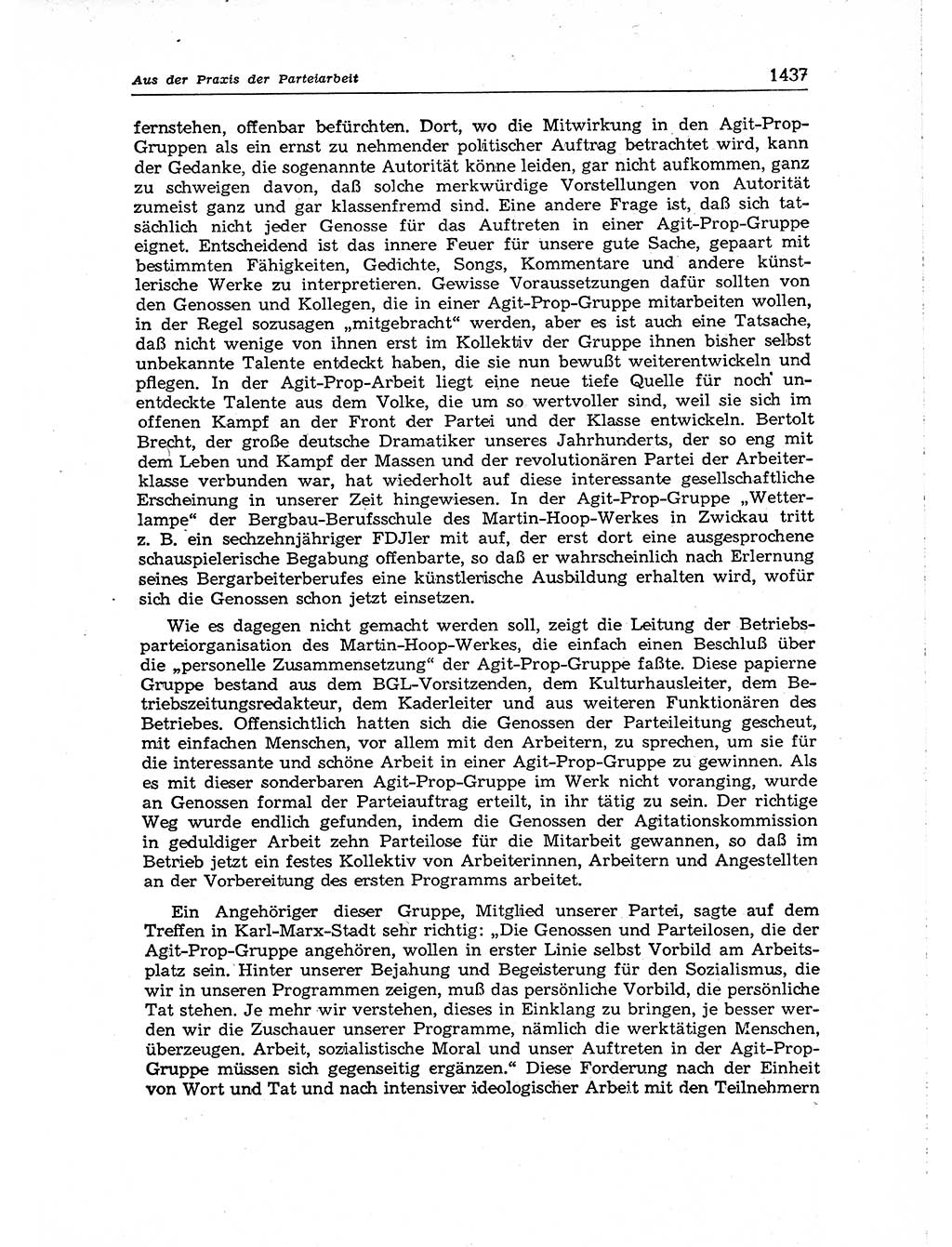 Neuer Weg (NW), Organ des Zentralkomitees (ZK) der SED (Sozialistische Einheitspartei Deutschlands) für Fragen des Parteiaufbaus und des Parteilebens, [Deutsche Demokratische Republik (DDR)] 13. Jahrgang 1958, Seite 1437 (NW ZK SED DDR 1958, S. 1437)