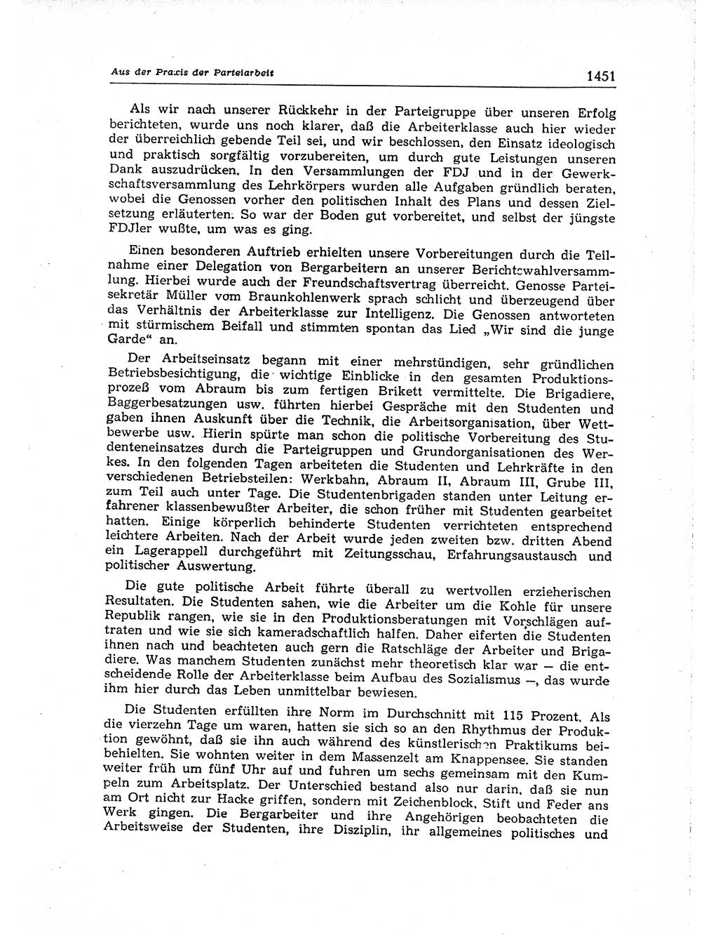 Neuer Weg (NW), Organ des Zentralkomitees (ZK) der SED (Sozialistische Einheitspartei Deutschlands) für Fragen des Parteiaufbaus und des Parteilebens, [Deutsche Demokratische Republik (DDR)] 13. Jahrgang 1958, Seite 1451 (NW ZK SED DDR 1958, S. 1451)