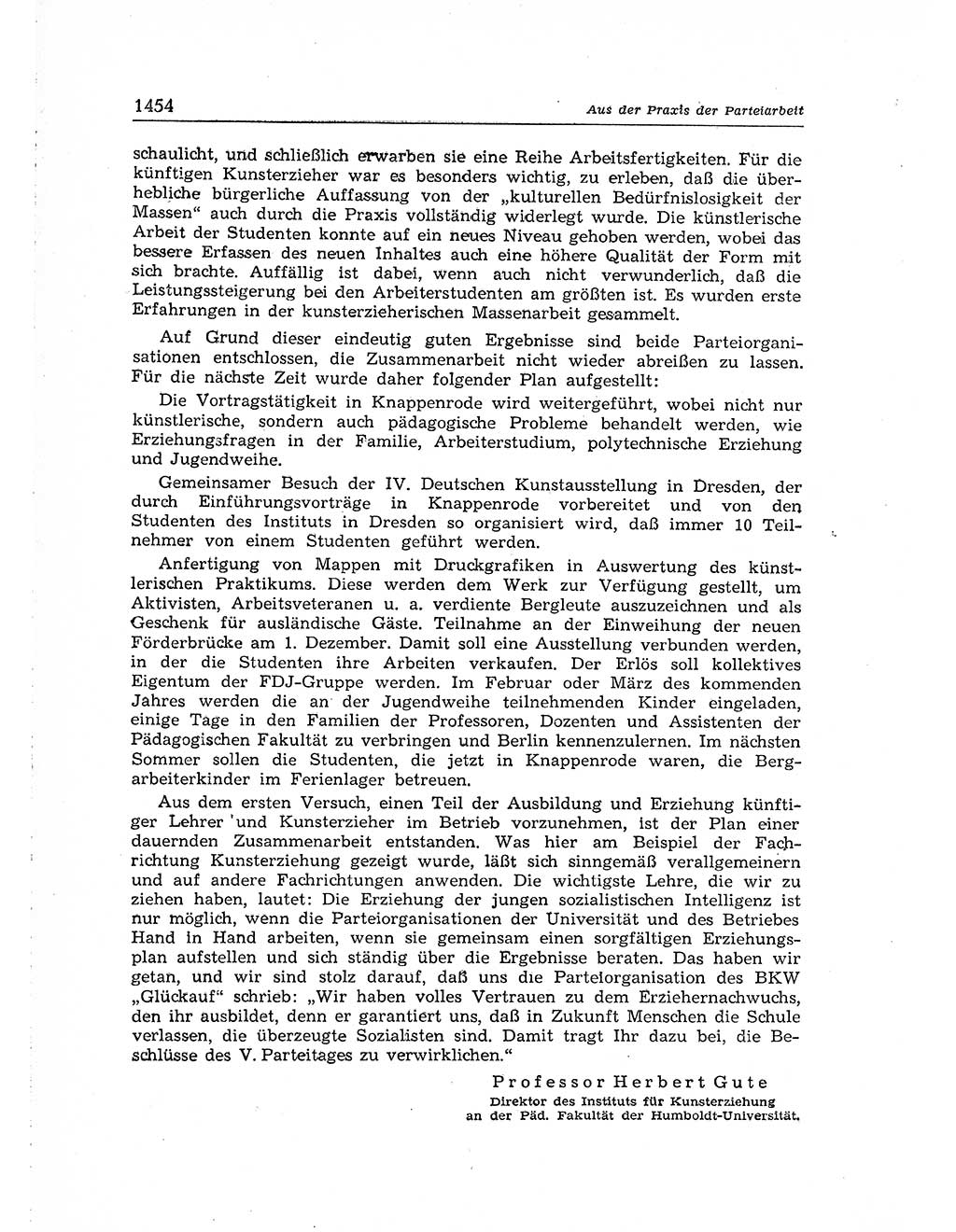 Neuer Weg (NW), Organ des Zentralkomitees (ZK) der SED (Sozialistische Einheitspartei Deutschlands) für Fragen des Parteiaufbaus und des Parteilebens, [Deutsche Demokratische Republik (DDR)] 13. Jahrgang 1958, Seite 1454 (NW ZK SED DDR 1958, S. 1454)