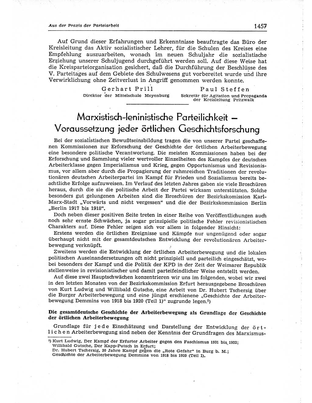 Neuer Weg (NW), Organ des Zentralkomitees (ZK) der SED (Sozialistische Einheitspartei Deutschlands) für Fragen des Parteiaufbaus und des Parteilebens, [Deutsche Demokratische Republik (DDR)] 13. Jahrgang 1958, Seite 1457 (NW ZK SED DDR 1958, S. 1457)
