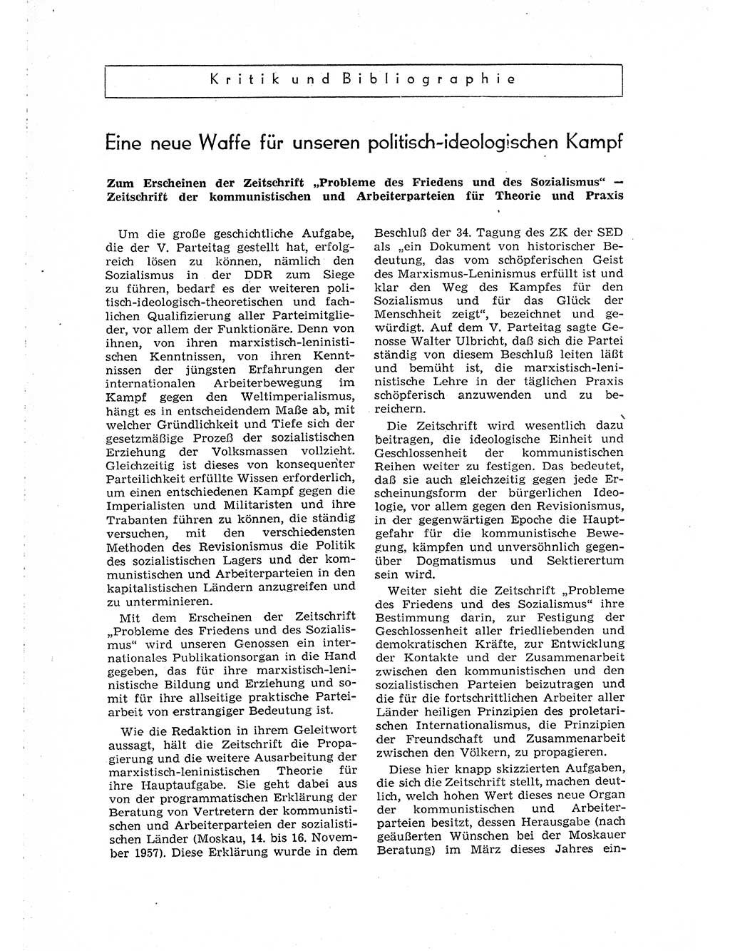 Neuer Weg (NW), Organ des Zentralkomitees (ZK) der SED (Sozialistische Einheitspartei Deutschlands) für Fragen des Parteiaufbaus und des Parteilebens, [Deutsche Demokratische Republik (DDR)] 13. Jahrgang 1958, Seite 1468 (NW ZK SED DDR 1958, S. 1468)