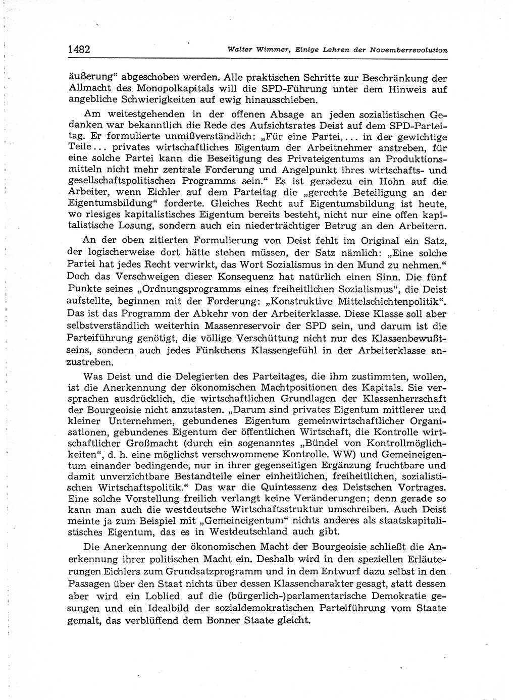 Neuer Weg (NW), Organ des Zentralkomitees (ZK) der SED (Sozialistische Einheitspartei Deutschlands) für Fragen des Parteiaufbaus und des Parteilebens, [Deutsche Demokratische Republik (DDR)] 13. Jahrgang 1958, Seite 1482 (NW ZK SED DDR 1958, S. 1482)