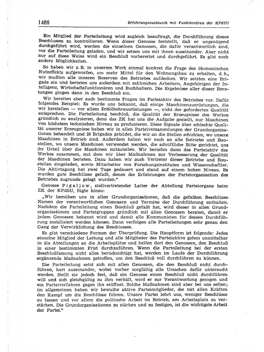 Neuer Weg (NW), Organ des Zentralkomitees (ZK) der SED (Sozialistische Einheitspartei Deutschlands) für Fragen des Parteiaufbaus und des Parteilebens, [Deutsche Demokratische Republik (DDR)] 13. Jahrgang 1958, Seite 1486 (NW ZK SED DDR 1958, S. 1486)