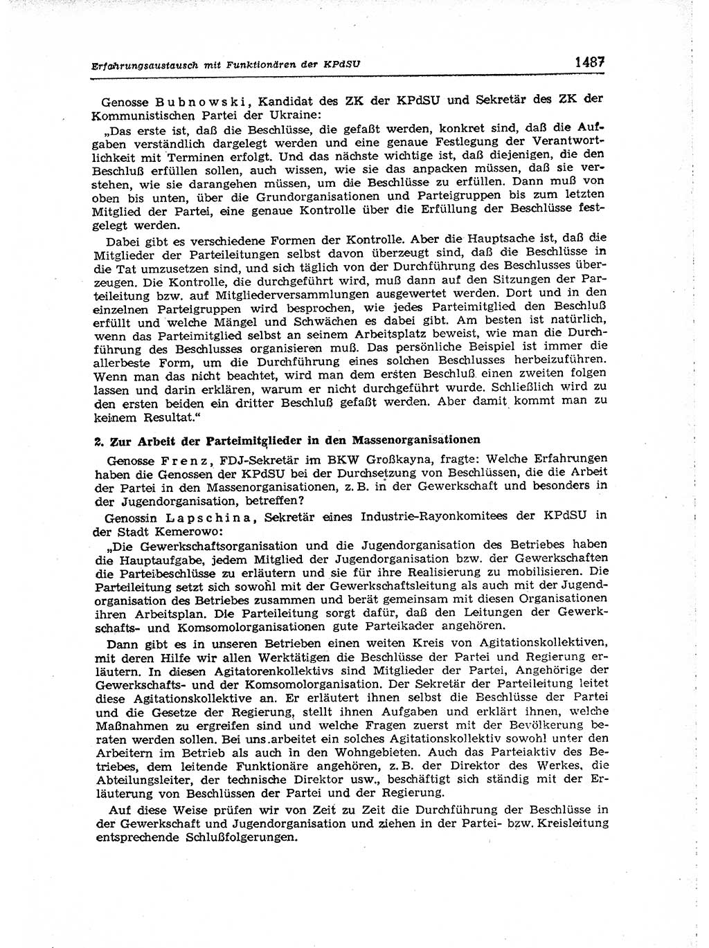 Neuer Weg (NW), Organ des Zentralkomitees (ZK) der SED (Sozialistische Einheitspartei Deutschlands) für Fragen des Parteiaufbaus und des Parteilebens, [Deutsche Demokratische Republik (DDR)] 13. Jahrgang 1958, Seite 1487 (NW ZK SED DDR 1958, S. 1487)