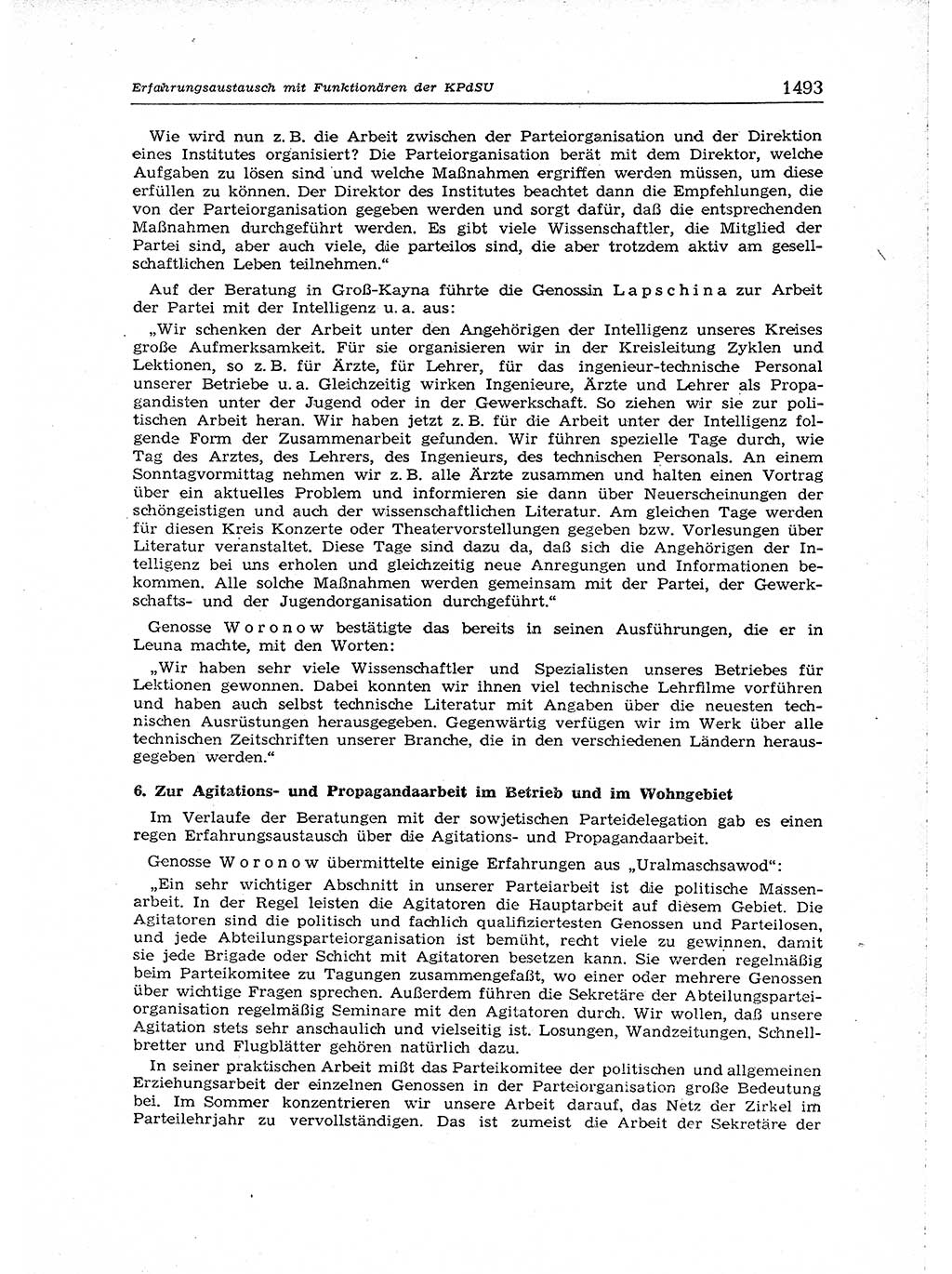 Neuer Weg (NW), Organ des Zentralkomitees (ZK) der SED (Sozialistische Einheitspartei Deutschlands) für Fragen des Parteiaufbaus und des Parteilebens, [Deutsche Demokratische Republik (DDR)] 13. Jahrgang 1958, Seite 1493 (NW ZK SED DDR 1958, S. 1493)