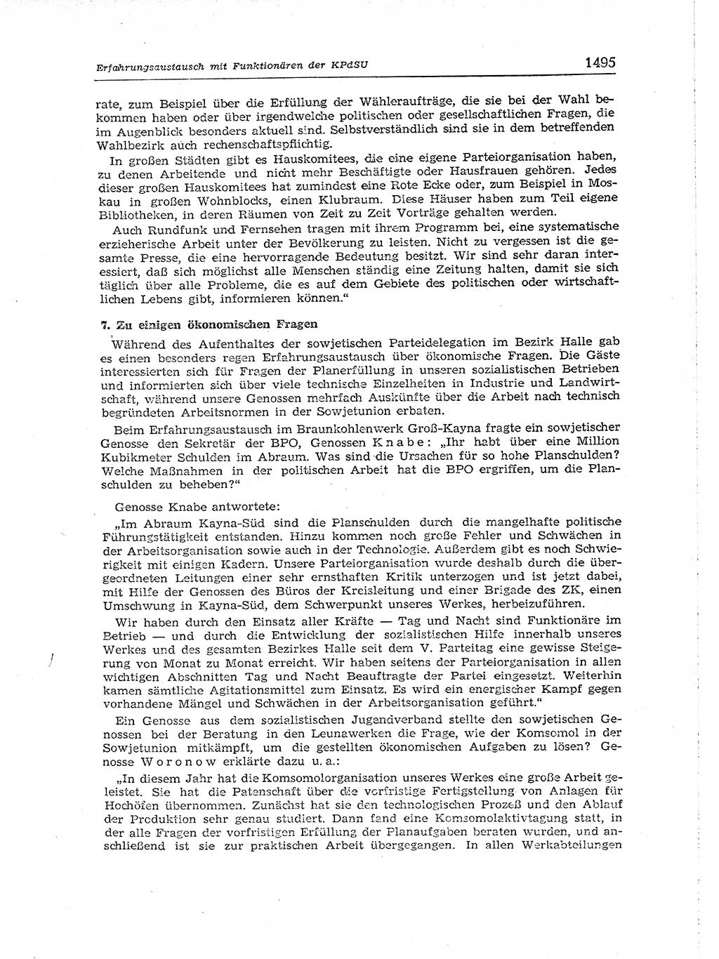Neuer Weg (NW), Organ des Zentralkomitees (ZK) der SED (Sozialistische Einheitspartei Deutschlands) für Fragen des Parteiaufbaus und des Parteilebens, [Deutsche Demokratische Republik (DDR)] 13. Jahrgang 1958, Seite 1495 (NW ZK SED DDR 1958, S. 1495)