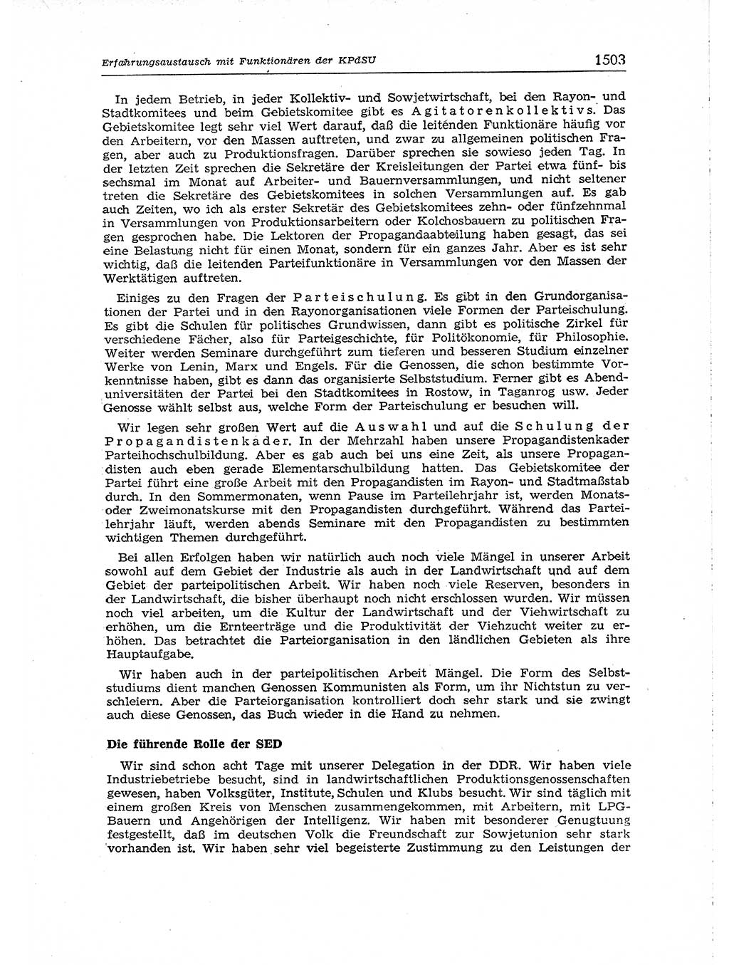 Neuer Weg (NW), Organ des Zentralkomitees (ZK) der SED (Sozialistische Einheitspartei Deutschlands) für Fragen des Parteiaufbaus und des Parteilebens, [Deutsche Demokratische Republik (DDR)] 13. Jahrgang 1958, Seite 1503 (NW ZK SED DDR 1958, S. 1503)