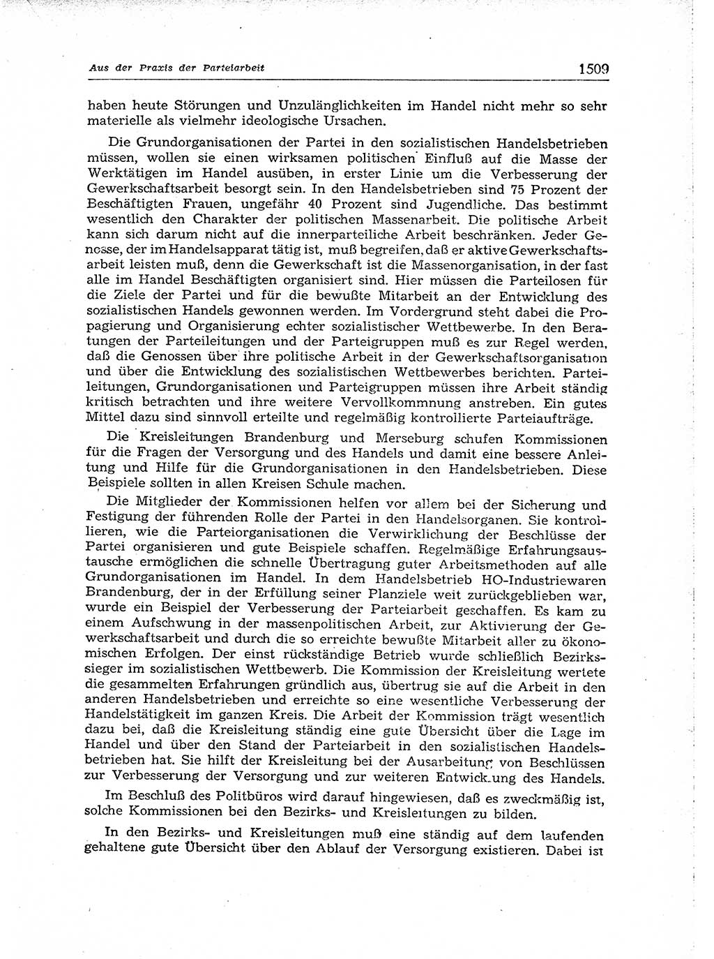 Neuer Weg (NW), Organ des Zentralkomitees (ZK) der SED (Sozialistische Einheitspartei Deutschlands) für Fragen des Parteiaufbaus und des Parteilebens, [Deutsche Demokratische Republik (DDR)] 13. Jahrgang 1958, Seite 1509 (NW ZK SED DDR 1958, S. 1509)