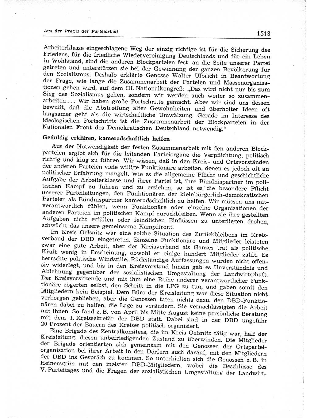Neuer Weg (NW), Organ des Zentralkomitees (ZK) der SED (Sozialistische Einheitspartei Deutschlands) für Fragen des Parteiaufbaus und des Parteilebens, [Deutsche Demokratische Republik (DDR)] 13. Jahrgang 1958, Seite 1513 (NW ZK SED DDR 1958, S. 1513)