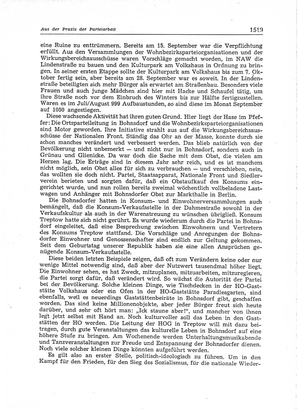 Neuer Weg (NW), Organ des Zentralkomitees (ZK) der SED (Sozialistische Einheitspartei Deutschlands) für Fragen des Parteiaufbaus und des Parteilebens, [Deutsche Demokratische Republik (DDR)] 13. Jahrgang 1958, Seite 1519 (NW ZK SED DDR 1958, S. 1519)