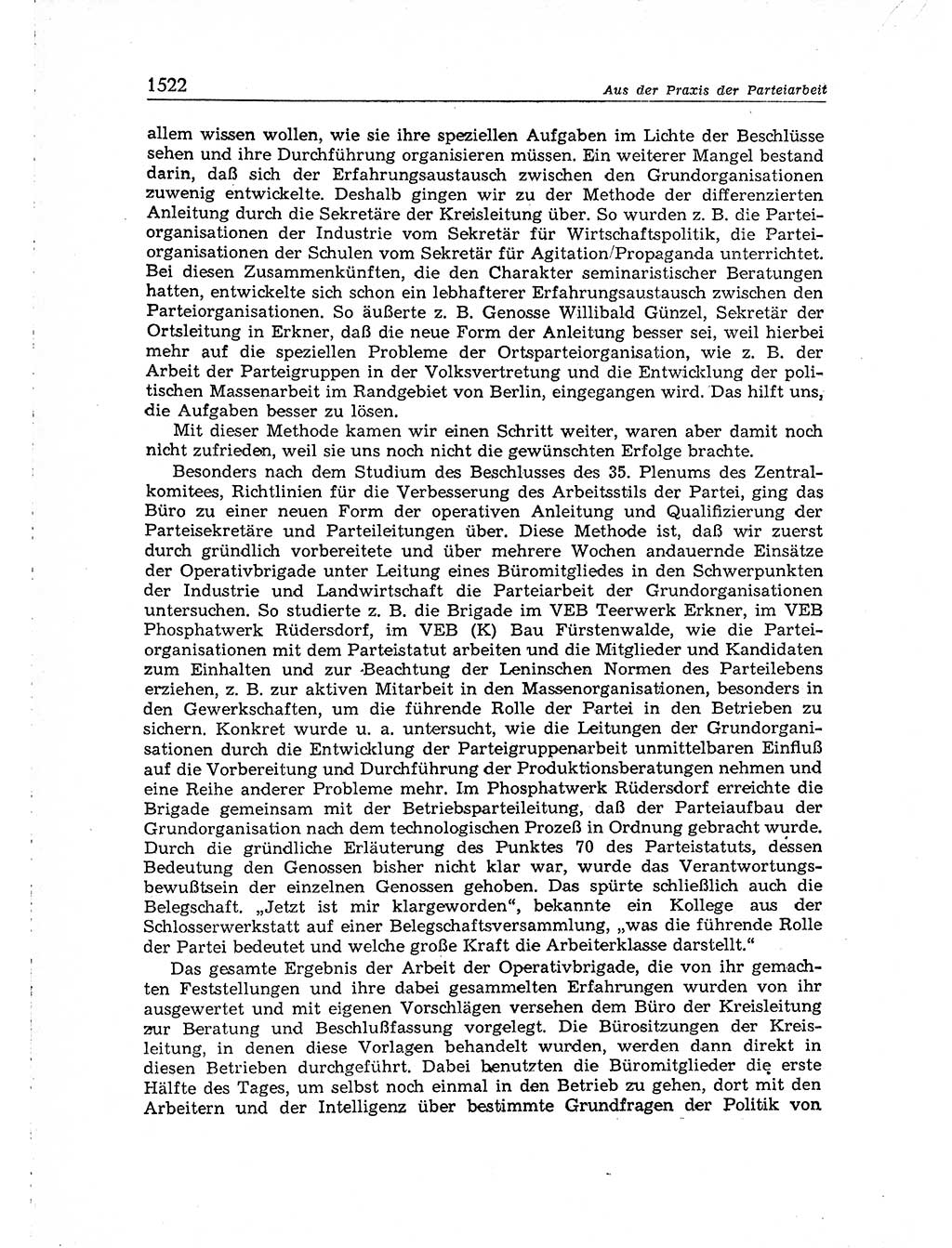 Neuer Weg (NW), Organ des Zentralkomitees (ZK) der SED (Sozialistische Einheitspartei Deutschlands) für Fragen des Parteiaufbaus und des Parteilebens, [Deutsche Demokratische Republik (DDR)] 13. Jahrgang 1958, Seite 1522 (NW ZK SED DDR 1958, S. 1522)