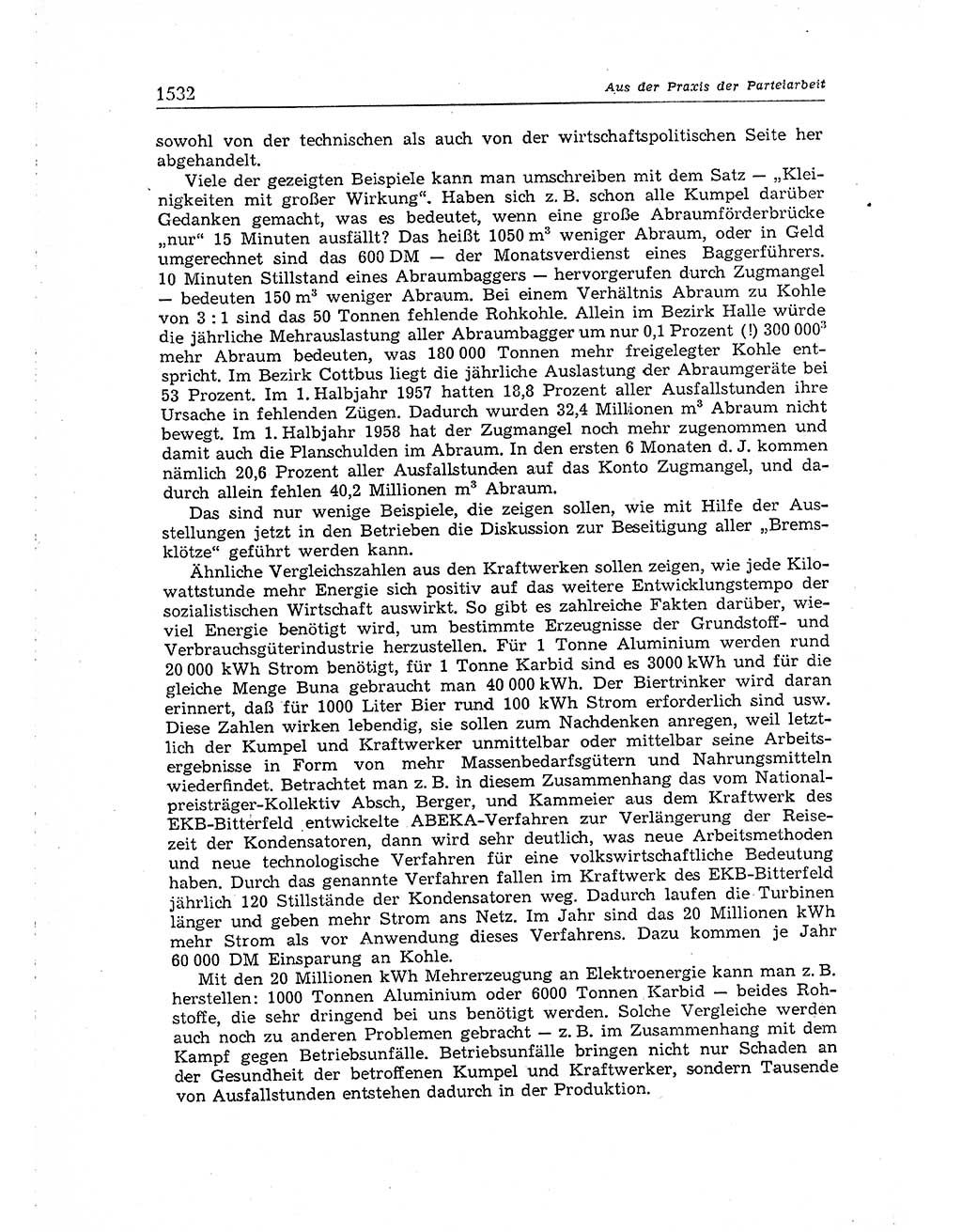 Neuer Weg (NW), Organ des Zentralkomitees (ZK) der SED (Sozialistische Einheitspartei Deutschlands) für Fragen des Parteiaufbaus und des Parteilebens, [Deutsche Demokratische Republik (DDR)] 13. Jahrgang 1958, Seite 1532 (NW ZK SED DDR 1958, S. 1532)