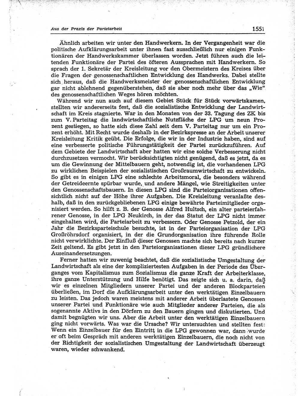 Neuer Weg (NW), Organ des Zentralkomitees (ZK) der SED (Sozialistische Einheitspartei Deutschlands) für Fragen des Parteiaufbaus und des Parteilebens, [Deutsche Demokratische Republik (DDR)] 13. Jahrgang 1958, Seite 1551 (NW ZK SED DDR 1958, S. 1551)