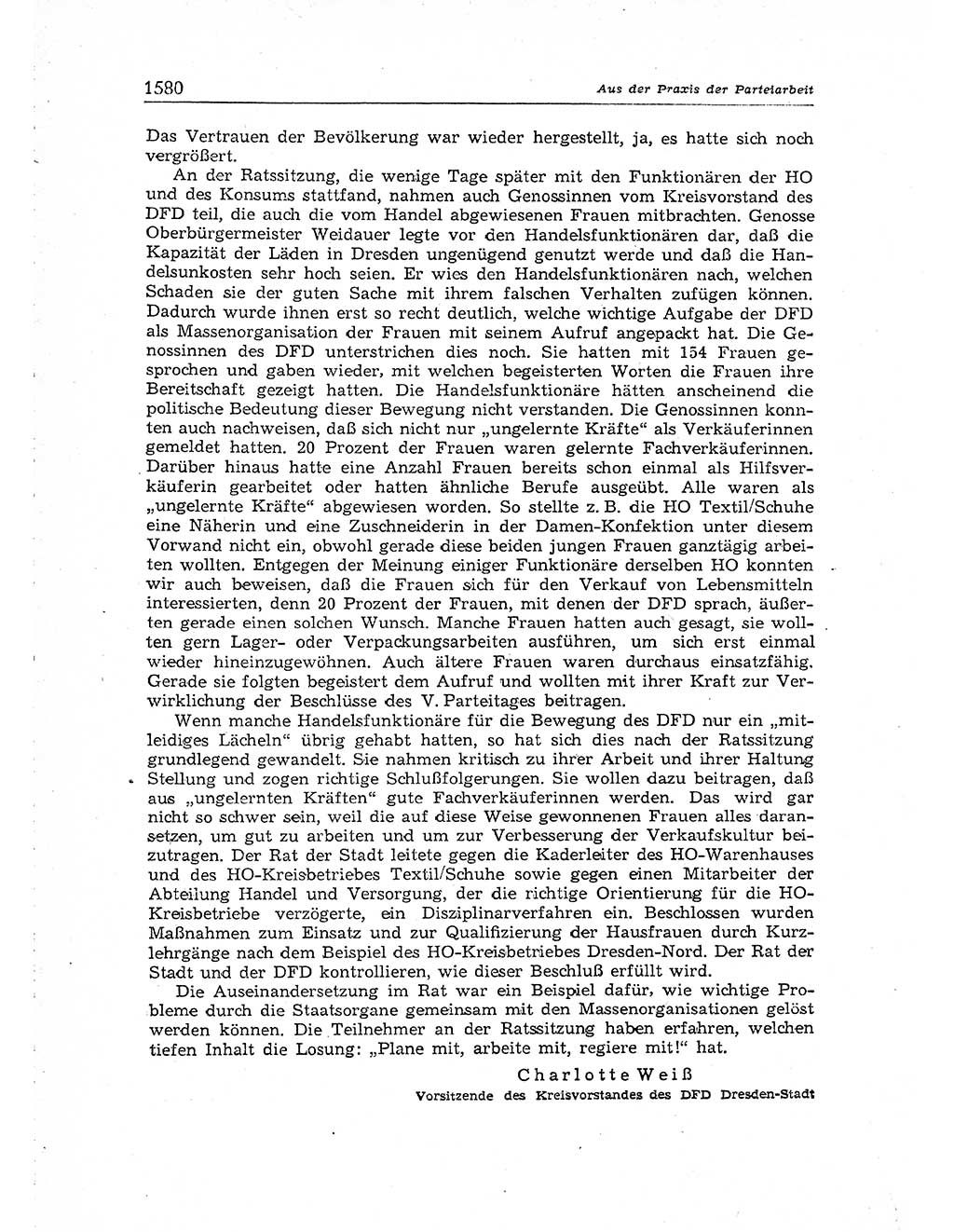 Neuer Weg (NW), Organ des Zentralkomitees (ZK) der SED (Sozialistische Einheitspartei Deutschlands) für Fragen des Parteiaufbaus und des Parteilebens, [Deutsche Demokratische Republik (DDR)] 13. Jahrgang 1958, Seite 1580 (NW ZK SED DDR 1958, S. 1580)