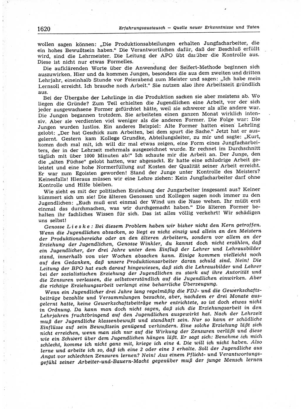 Neuer Weg (NW), Organ des Zentralkomitees (ZK) der SED (Sozialistische Einheitspartei Deutschlands) für Fragen des Parteiaufbaus und des Parteilebens, [Deutsche Demokratische Republik (DDR)] 13. Jahrgang 1958, Seite 1620 (NW ZK SED DDR 1958, S. 1620)