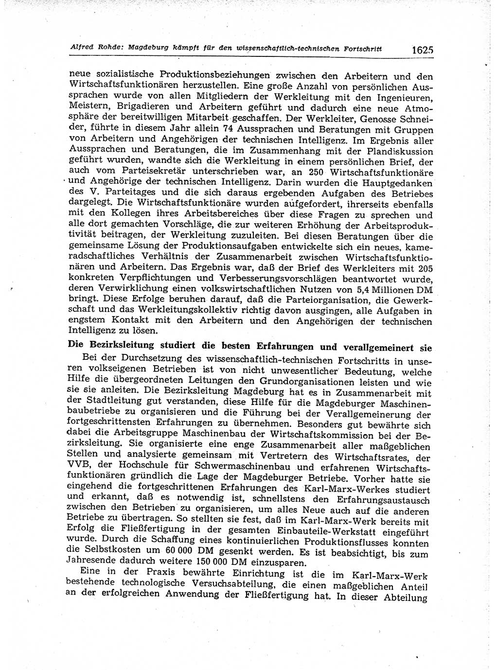 Neuer Weg (NW), Organ des Zentralkomitees (ZK) der SED (Sozialistische Einheitspartei Deutschlands) für Fragen des Parteiaufbaus und des Parteilebens, [Deutsche Demokratische Republik (DDR)] 13. Jahrgang 1958, Seite 1625 (NW ZK SED DDR 1958, S. 1625)