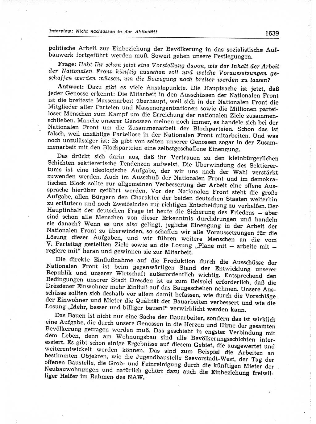 Neuer Weg (NW), Organ des Zentralkomitees (ZK) der SED (Sozialistische Einheitspartei Deutschlands) für Fragen des Parteiaufbaus und des Parteilebens, [Deutsche Demokratische Republik (DDR)] 13. Jahrgang 1958, Seite 1639 (NW ZK SED DDR 1958, S. 1639)