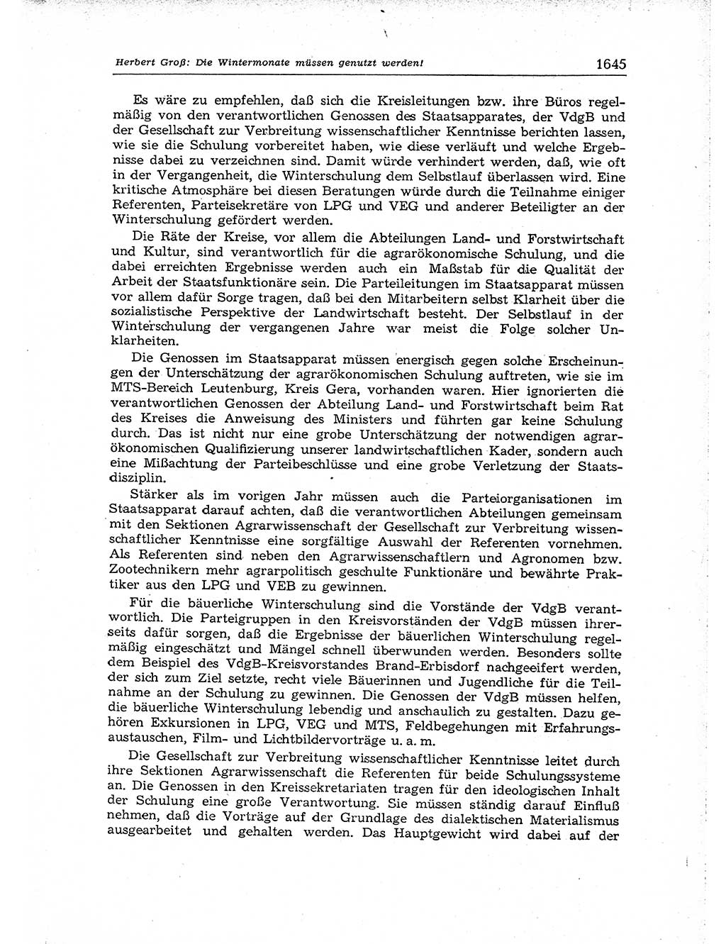 Neuer Weg (NW), Organ des Zentralkomitees (ZK) der SED (Sozialistische Einheitspartei Deutschlands) für Fragen des Parteiaufbaus und des Parteilebens, [Deutsche Demokratische Republik (DDR)] 13. Jahrgang 1958, Seite 1645 (NW ZK SED DDR 1958, S. 1645)