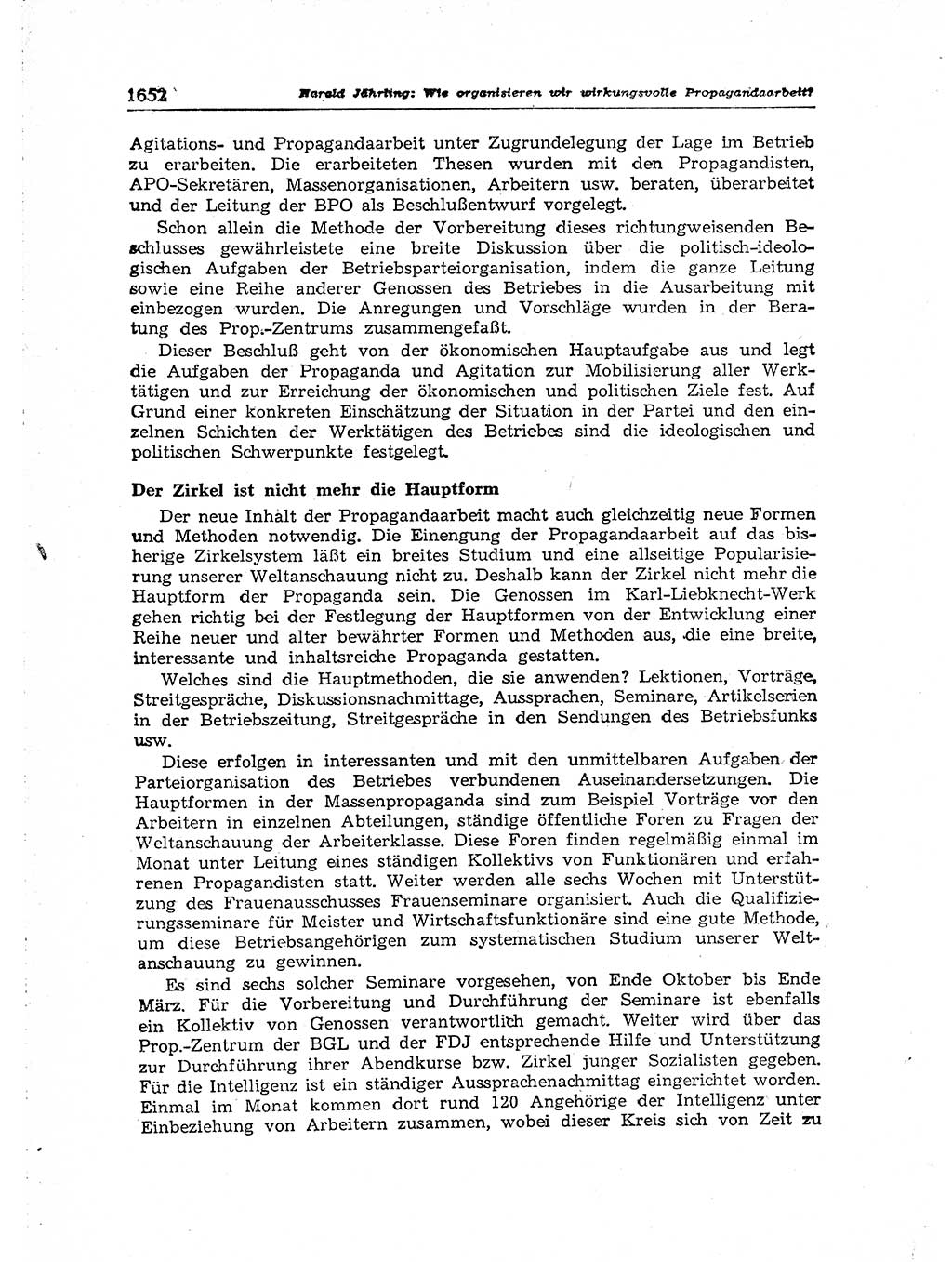 Neuer Weg (NW), Organ des Zentralkomitees (ZK) der SED (Sozialistische Einheitspartei Deutschlands) für Fragen des Parteiaufbaus und des Parteilebens, [Deutsche Demokratische Republik (DDR)] 13. Jahrgang 1958, Seite 1652 (NW ZK SED DDR 1958, S. 1652)