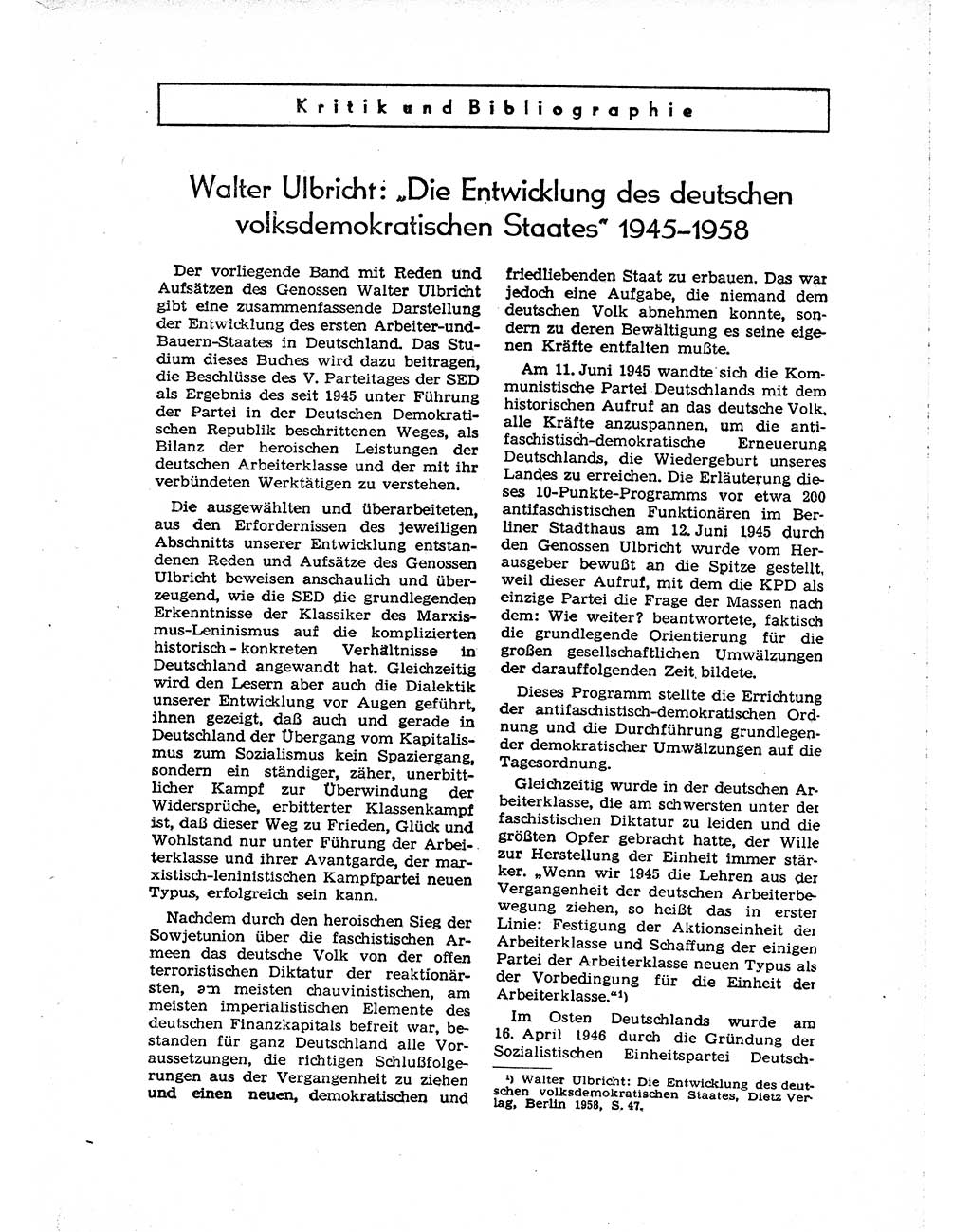 Neuer Weg (NW), Organ des Zentralkomitees (ZK) der SED (Sozialistische Einheitspartei Deutschlands) für Fragen des Parteiaufbaus und des Parteilebens, [Deutsche Demokratische Republik (DDR)] 13. Jahrgang 1958, Seite 1655 (NW ZK SED DDR 1958, S. 1655)