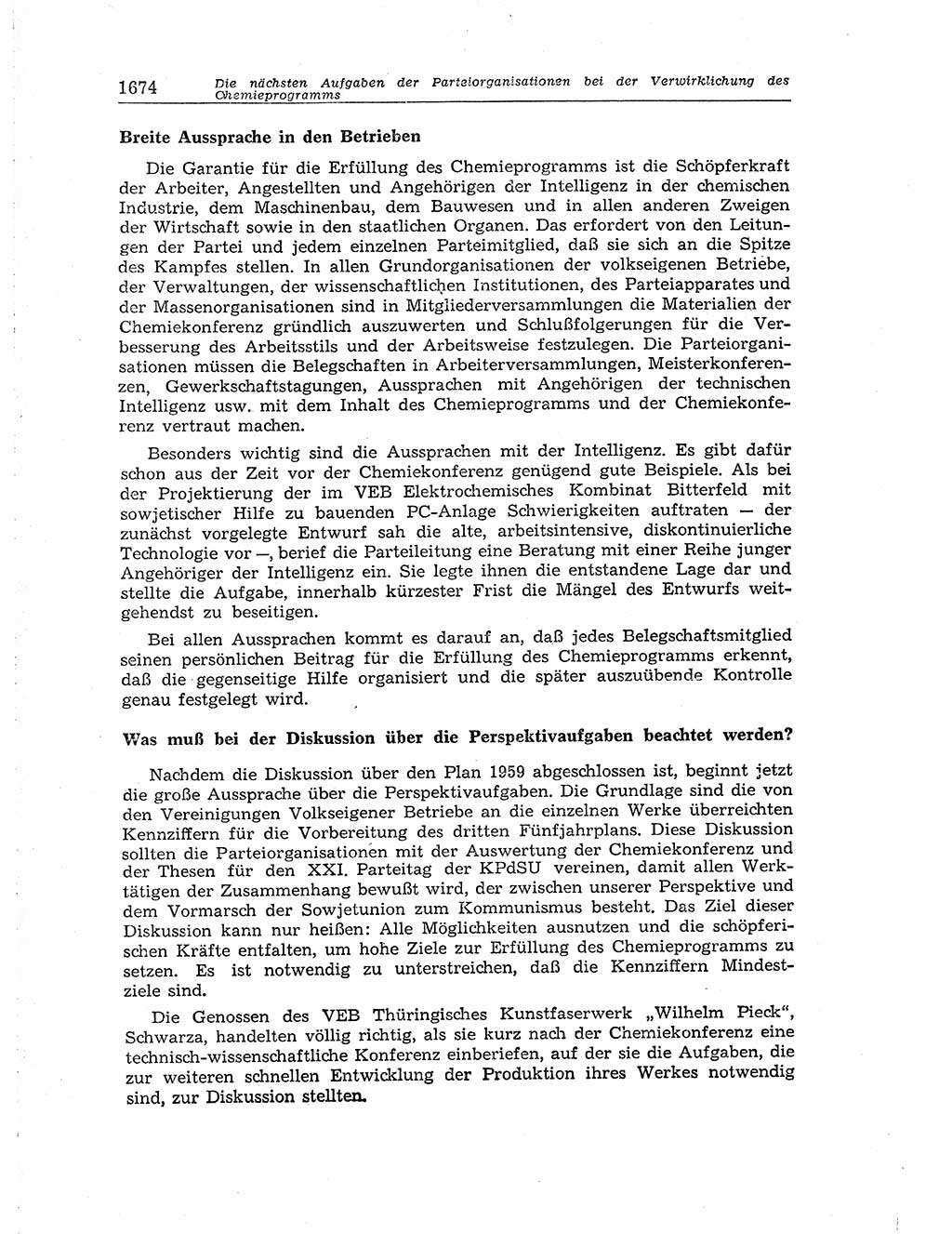 Neuer Weg (NW), Organ des Zentralkomitees (ZK) der SED (Sozialistische Einheitspartei Deutschlands) für Fragen des Parteiaufbaus und des Parteilebens, [Deutsche Demokratische Republik (DDR)] 13. Jahrgang 1958, Seite 1674 (NW ZK SED DDR 1958, S. 1674)