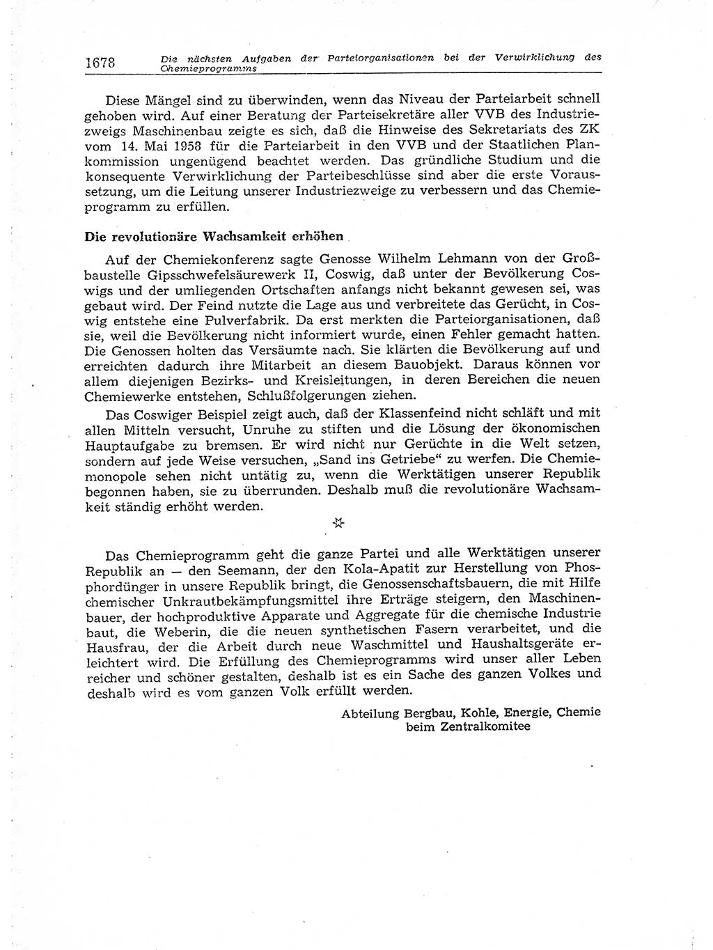 Neuer Weg (NW), Organ des Zentralkomitees (ZK) der SED (Sozialistische Einheitspartei Deutschlands) für Fragen des Parteiaufbaus und des Parteilebens, [Deutsche Demokratische Republik (DDR)] 13. Jahrgang 1958, Seite 1678 (NW ZK SED DDR 1958, S. 1678)