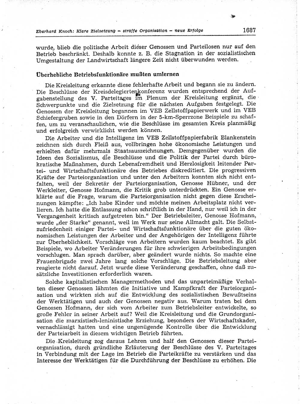 Neuer Weg (NW), Organ des Zentralkomitees (ZK) der SED (Sozialistische Einheitspartei Deutschlands) für Fragen des Parteiaufbaus und des Parteilebens, [Deutsche Demokratische Republik (DDR)] 13. Jahrgang 1958, Seite 1687 (NW ZK SED DDR 1958, S. 1687)