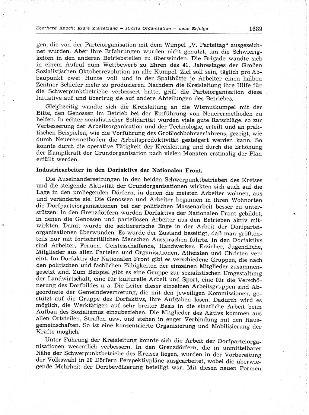Neuer Weg (NW), Organ des Zentralkomitees (ZK) der SED (Sozialistische Einheitspartei Deutschlands) für Fragen des Parteiaufbaus und des Parteilebens, [Deutsche Demokratische Republik (DDR)] 13. Jahrgang 1958, Seite 1689 (NW ZK SED DDR 1958, S. 1689)